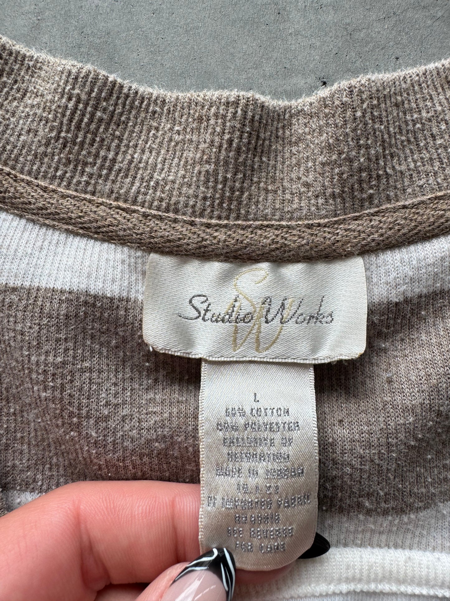 Vintage Women’s Striped Longsleeve - L