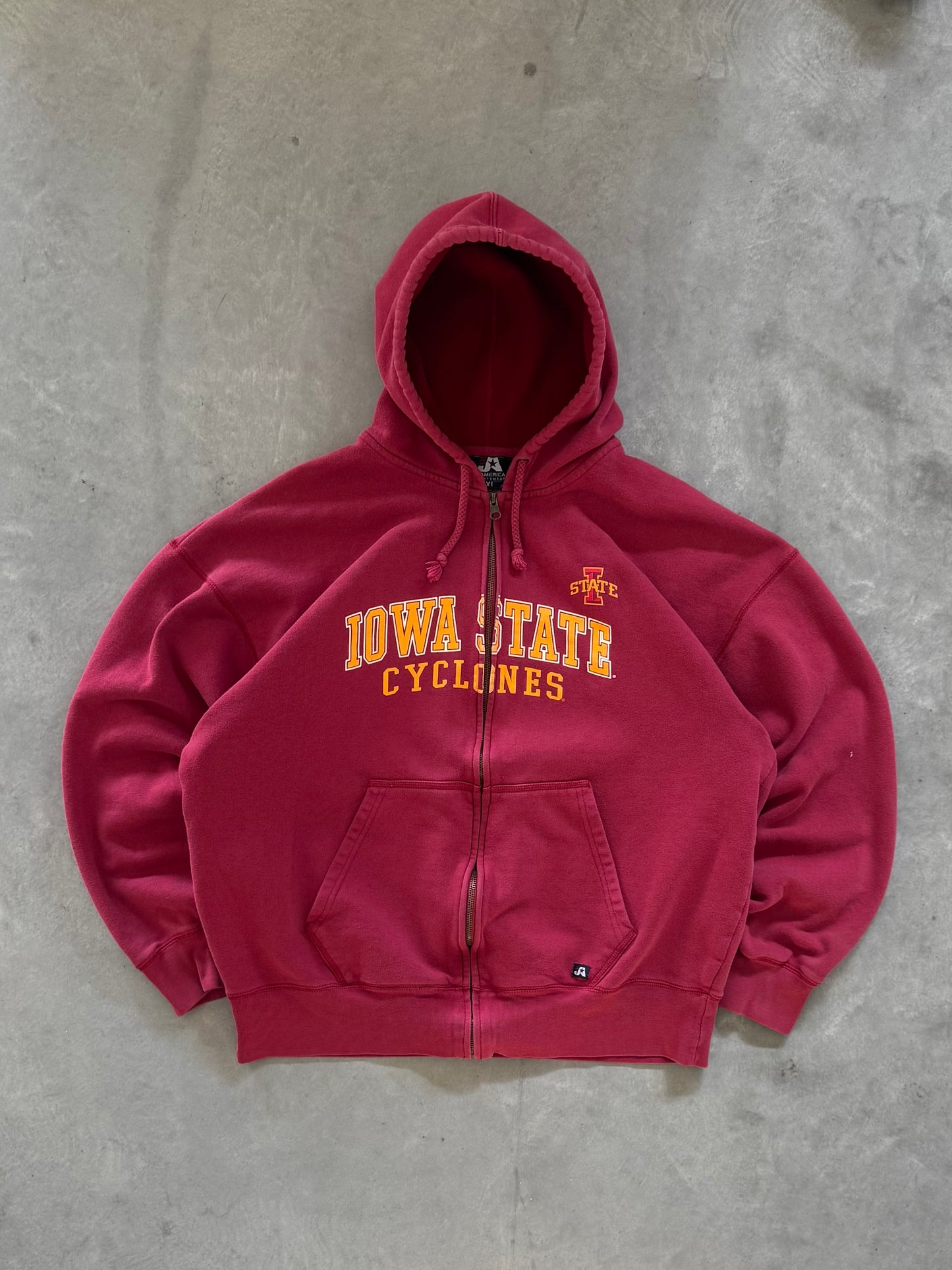 Vintage Iowa State Cyclones Zip Up Hoodie - XL