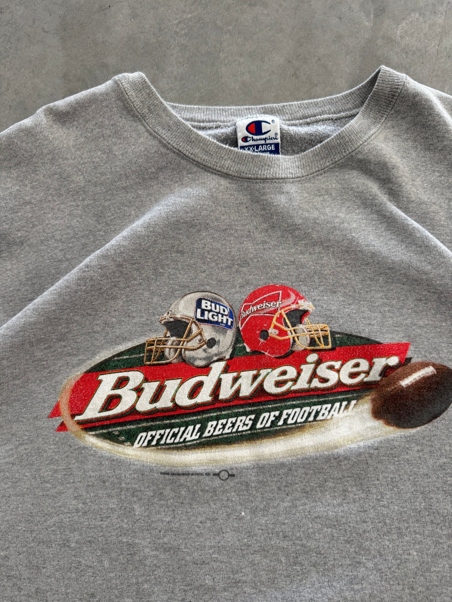 Vintage Budweiser NFL Sweatshirt - XXL