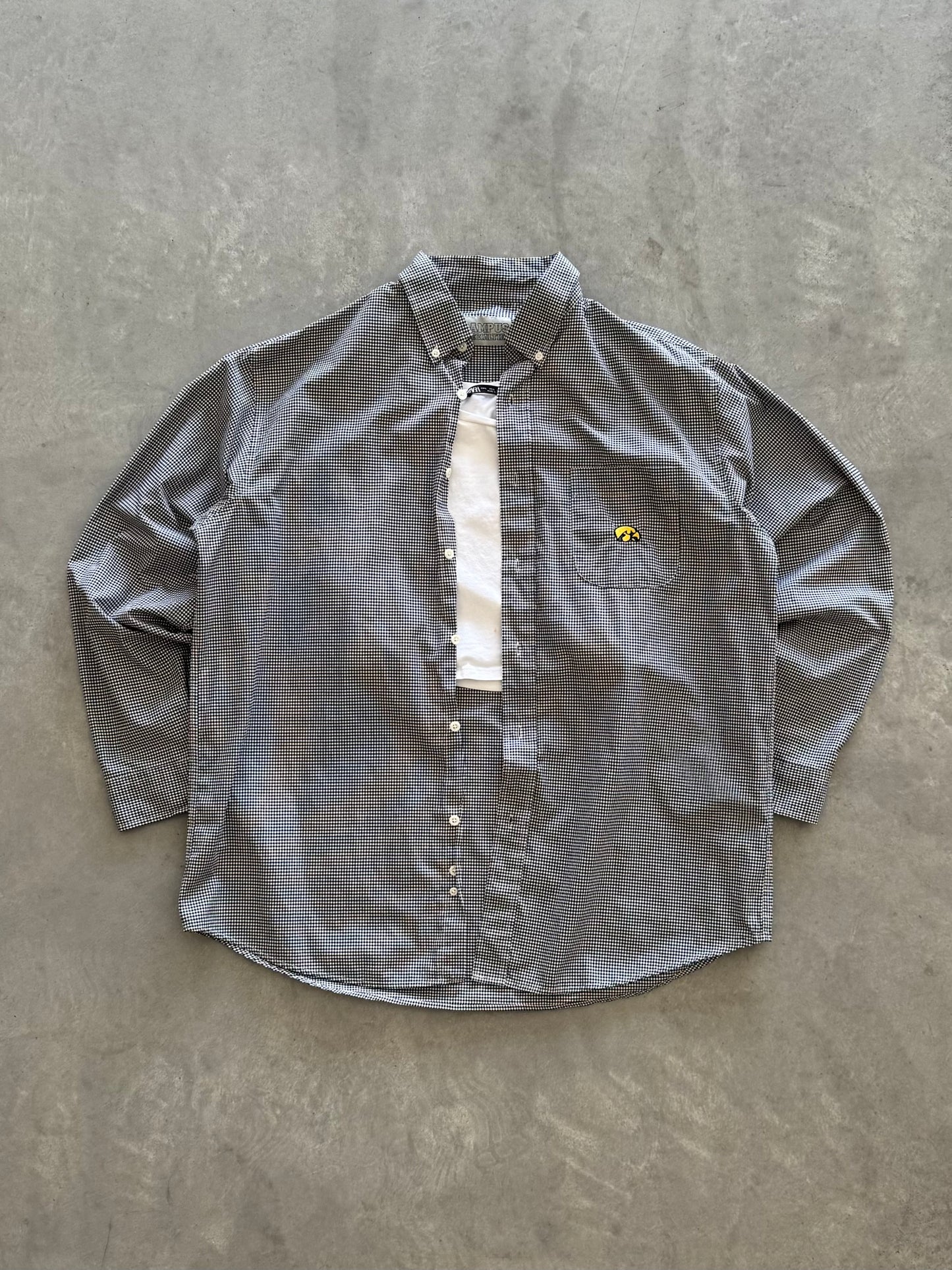 Vintage Iowa Hawkeyes Button Up - XL