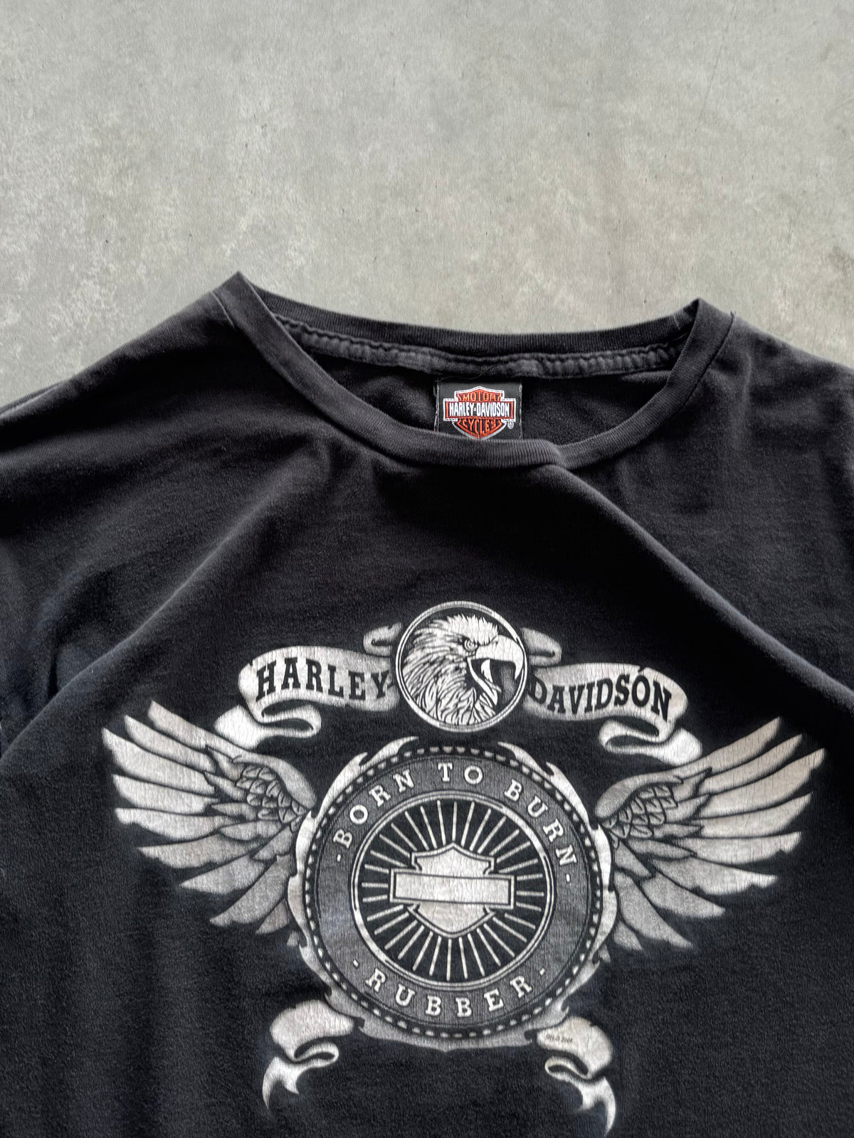 Vintage Harley Davidson Layered Long Sleeve - L