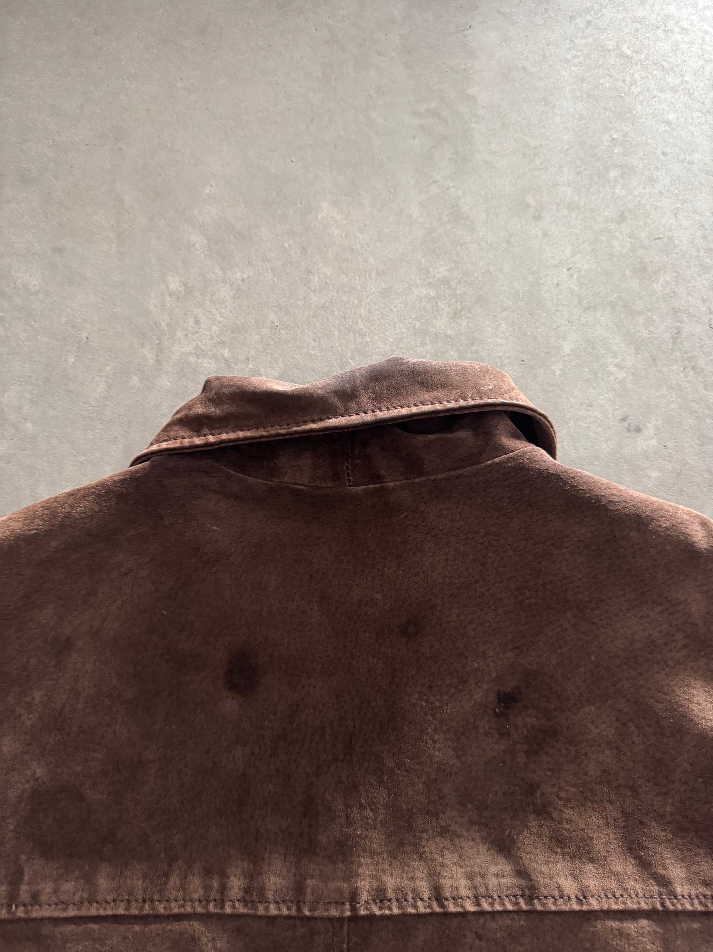 Vintage St. John’s Bay Brown Suede Leather Jacket - L
