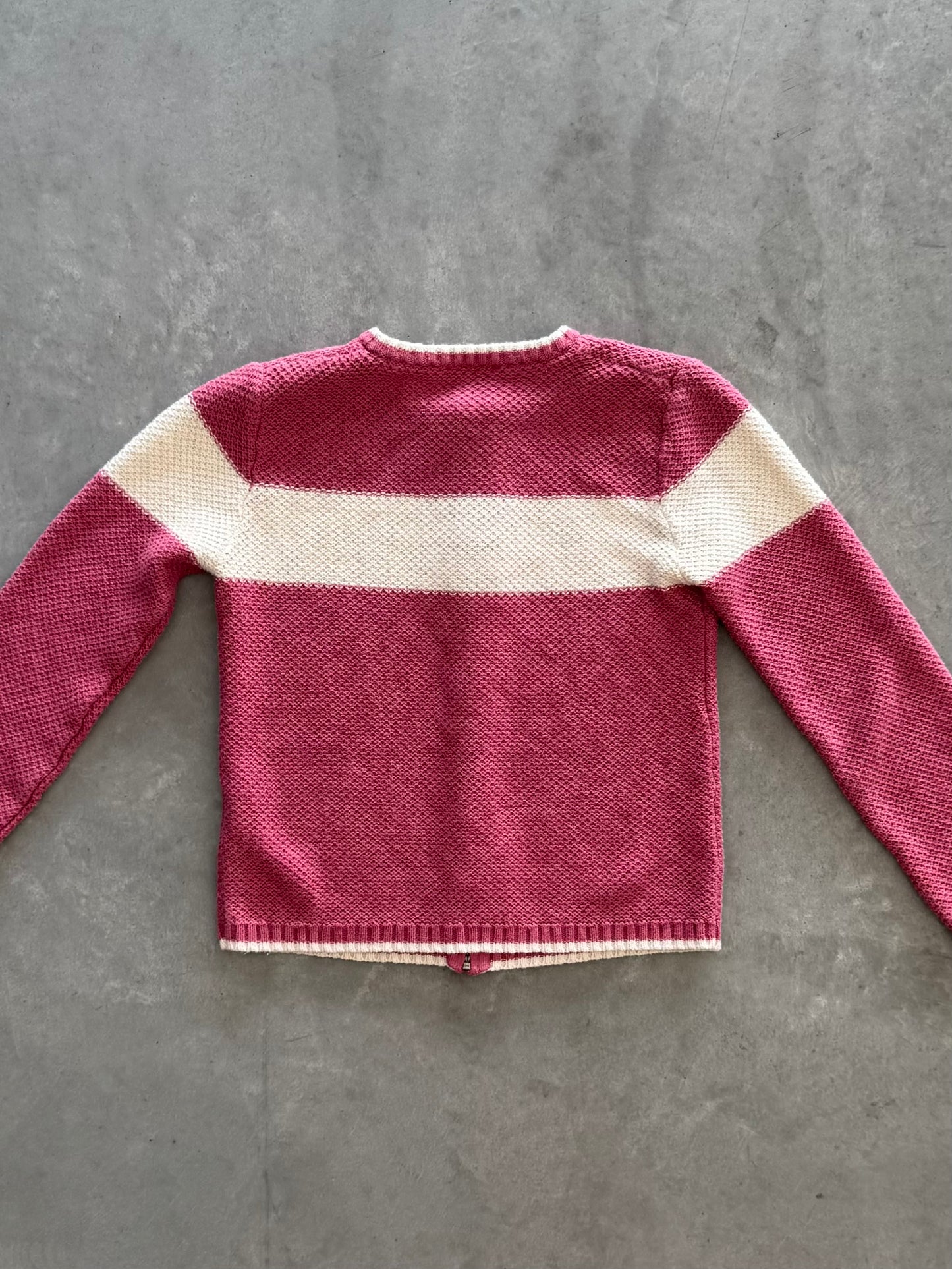 Vintage Knit Zip Up Cristopher & Banks Sweater - S