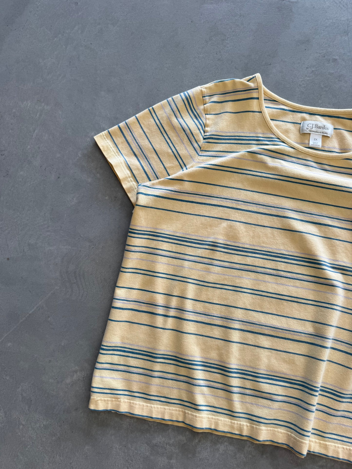 Vintage Striped Women’s Tee - XXL