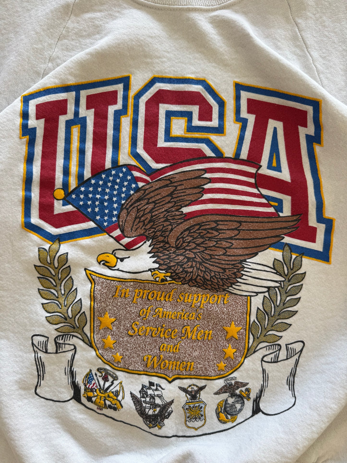 Vintage 80s 4th of July USA Sweatshirt - S