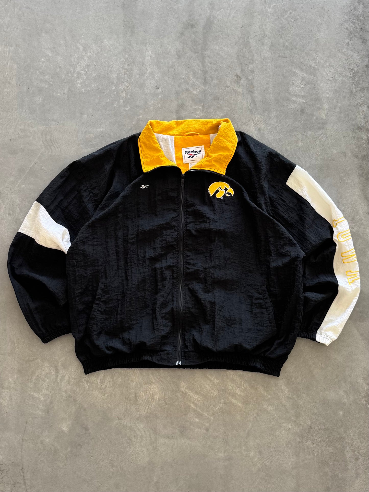 Vintage 90s Reebok Iowa Hawkeyes Jacket - XXL