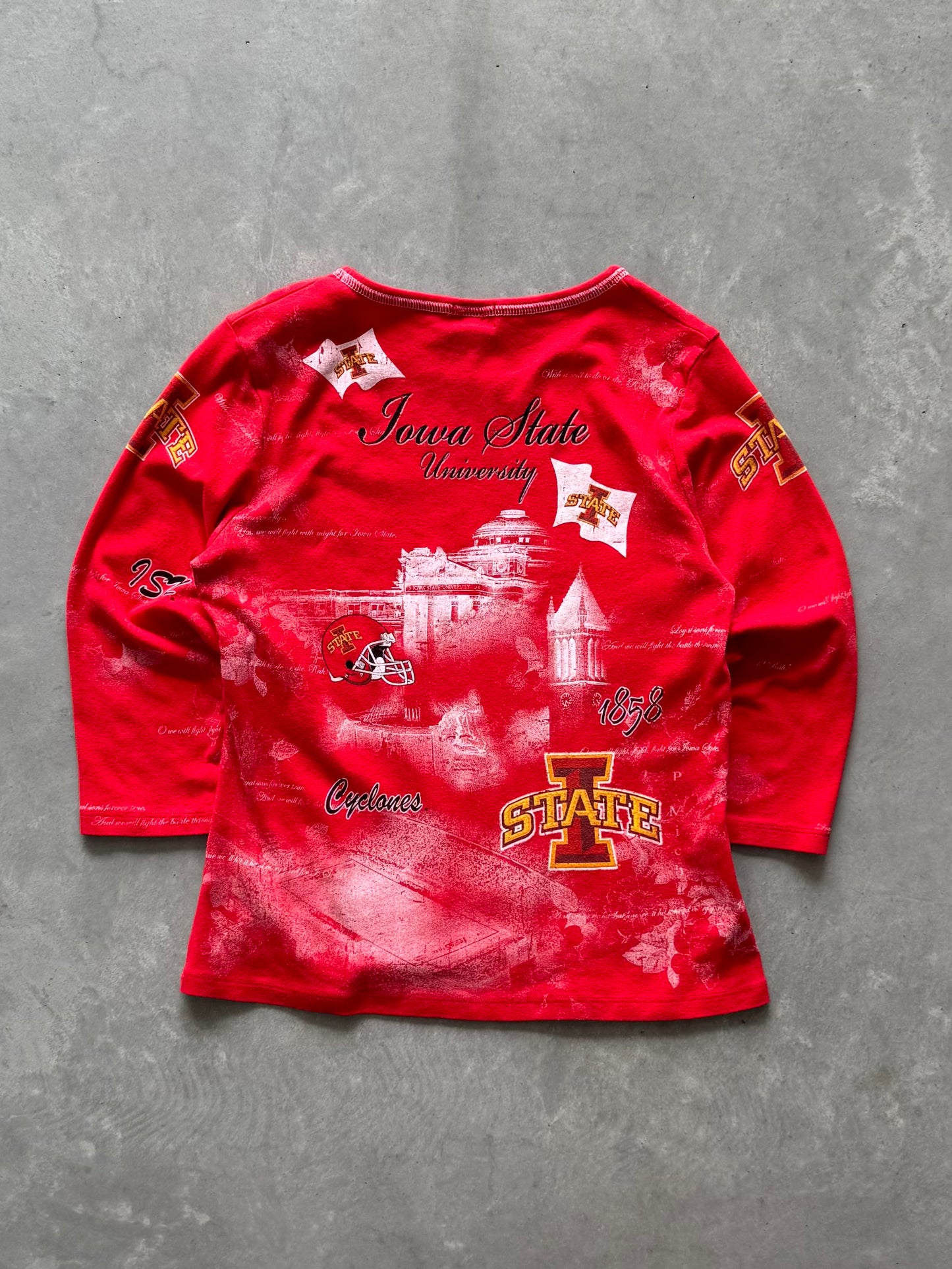 Vintage Iowa State Cyclones 3/4 Sleeve Women’s Tee - M