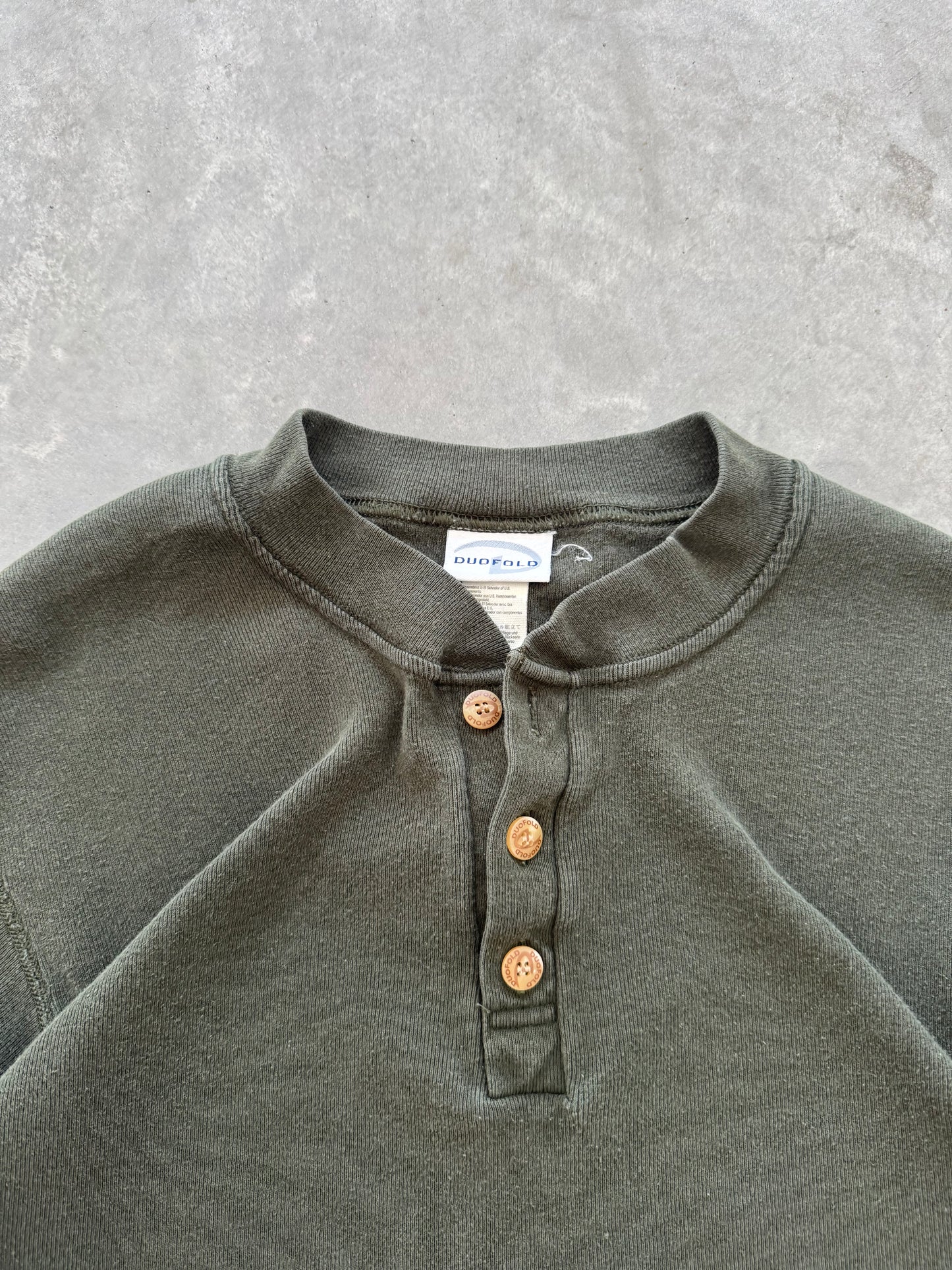 Vintage Henley Longsleeve Shirt - XL