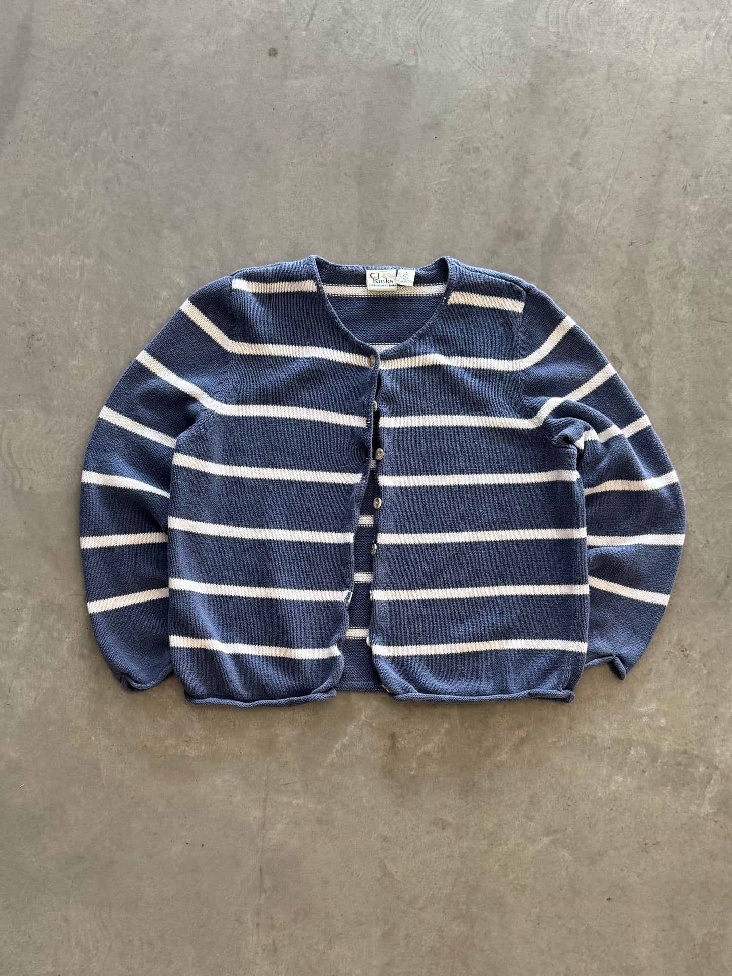 Vintage Striped Women’s Cardigan - XL