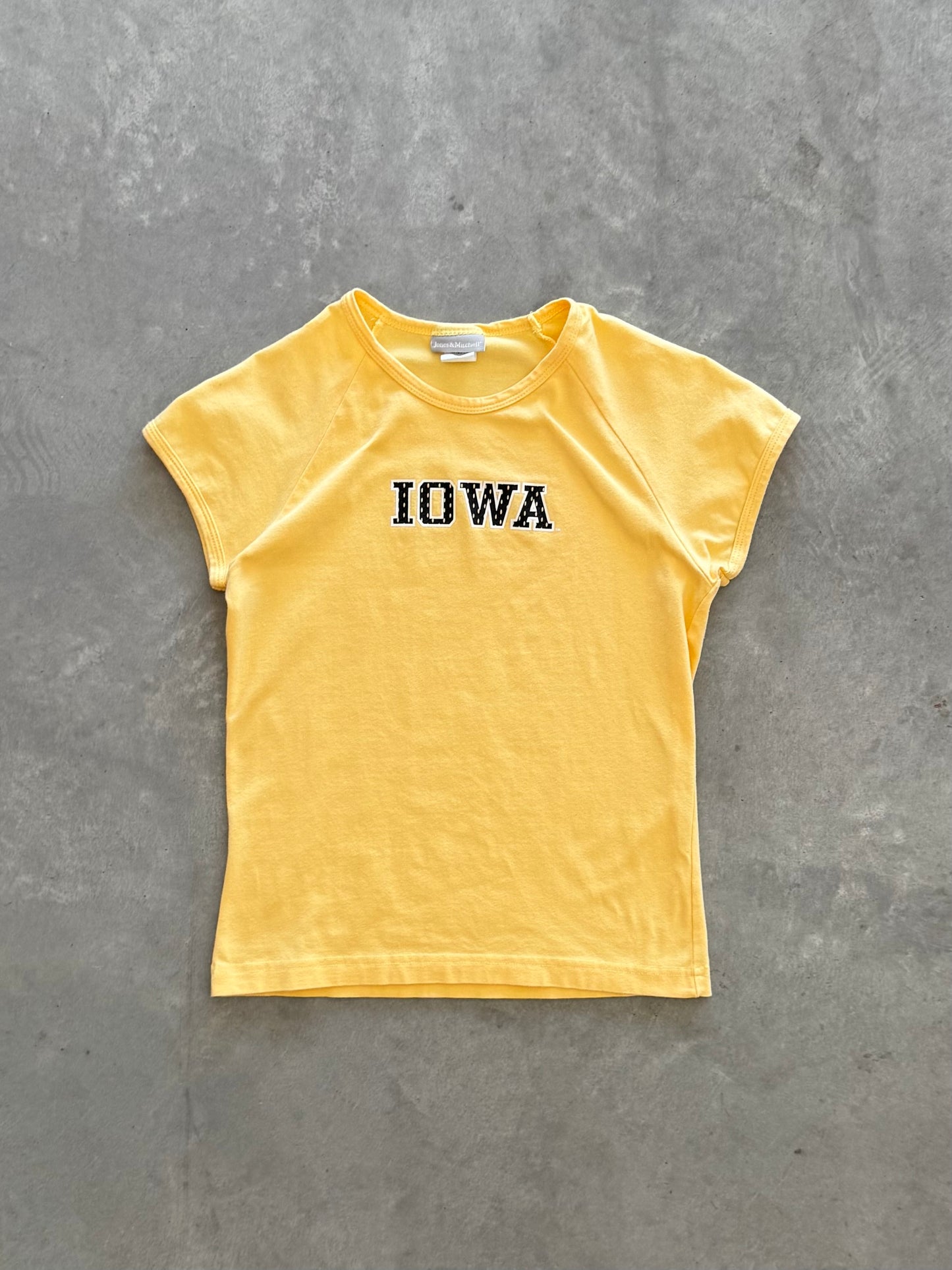 Vintage 90s Iowa Hawkeyes Women’s Baby Tee - M