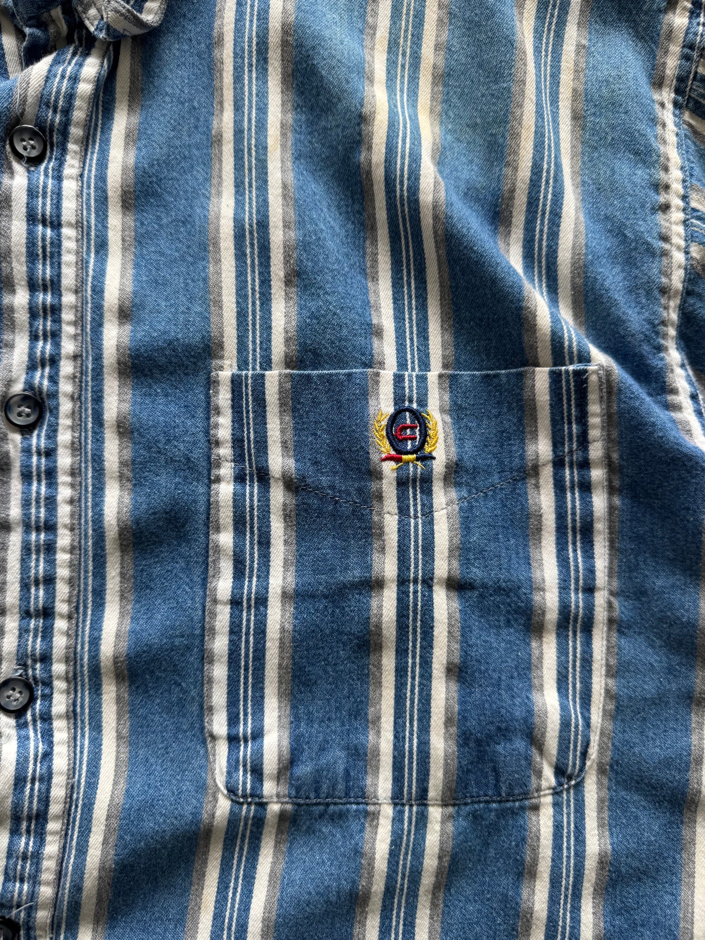 Vintage Striped Button Down - XL