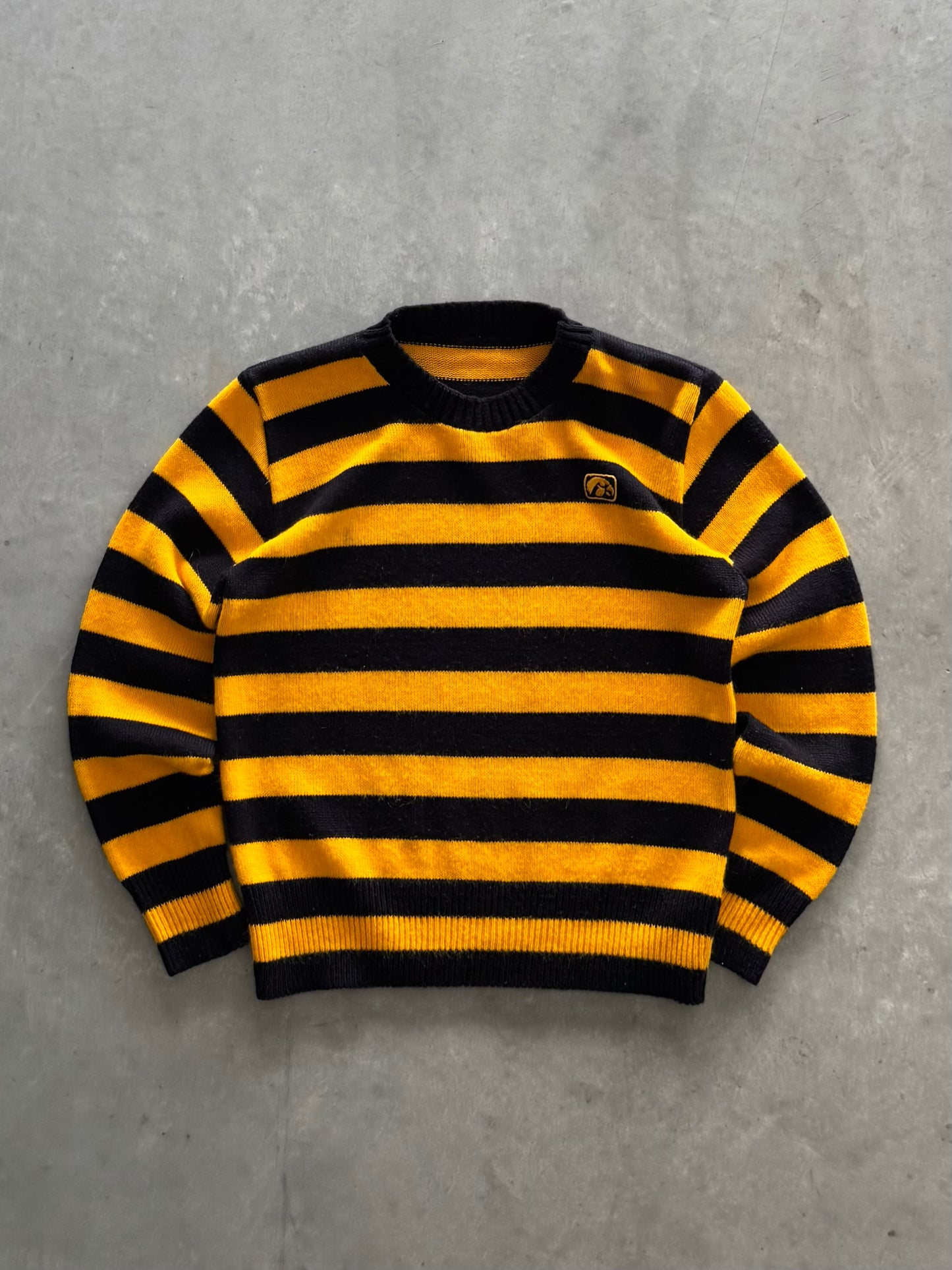 Vintage Iowa Hawkeyes Striped Sweater - M