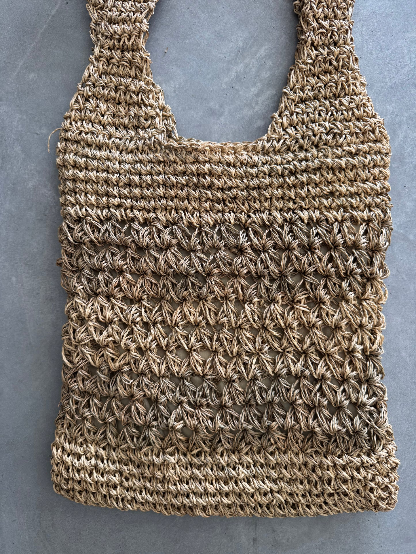 Vintage Faded Glory Straw Bag