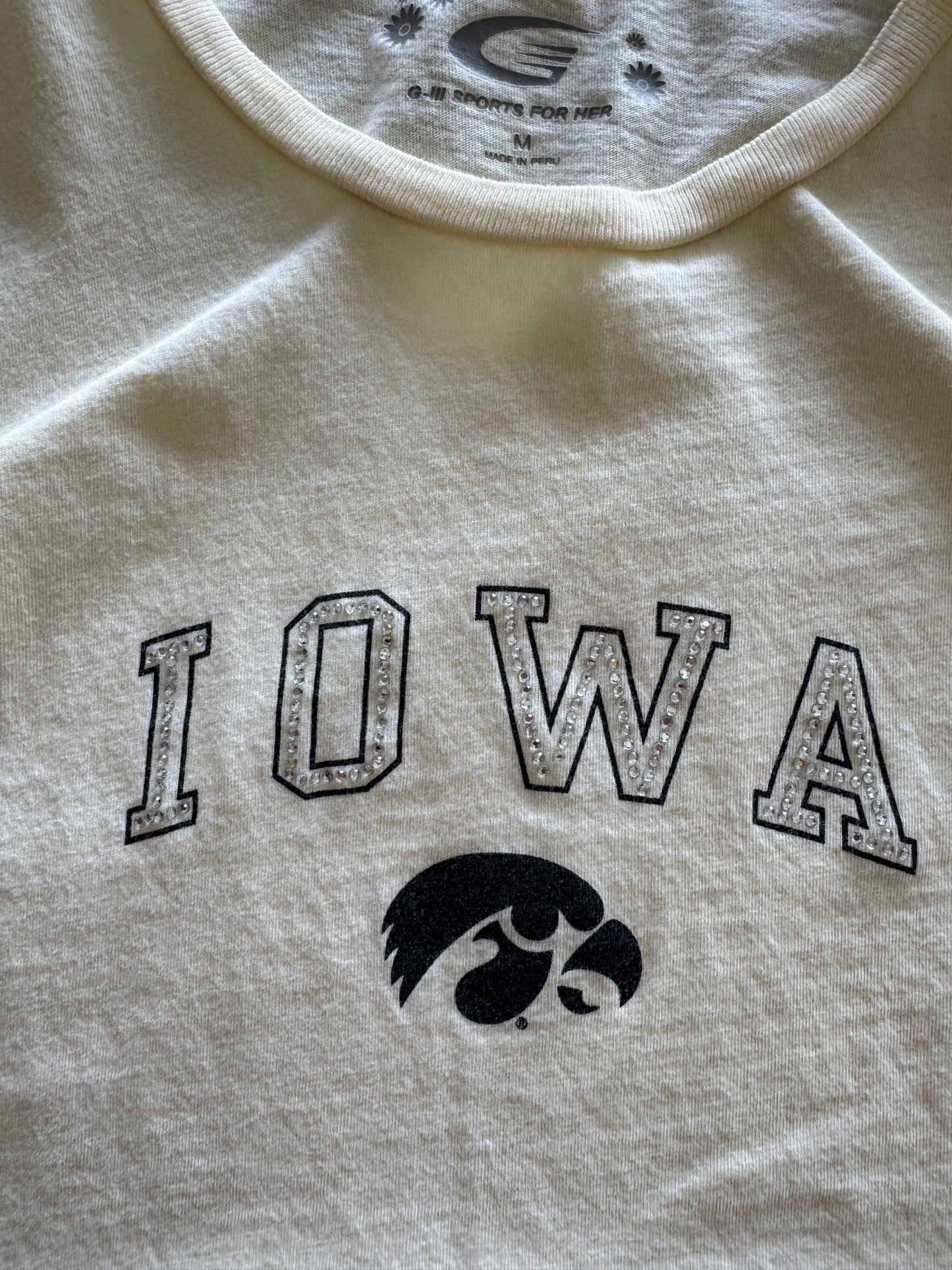 Vintage Iowa Hawkeyes Women’s Baby Tee - M