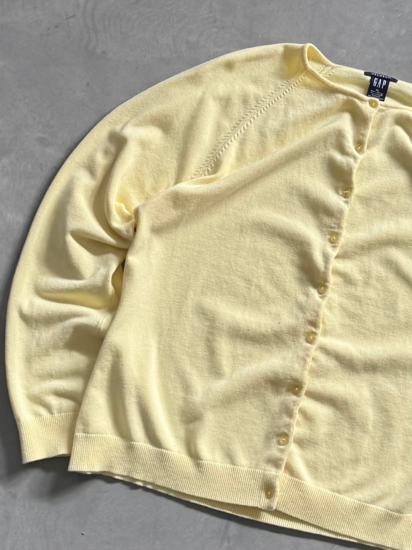 Vintage Gap Baby Yellow Cardigan - XL