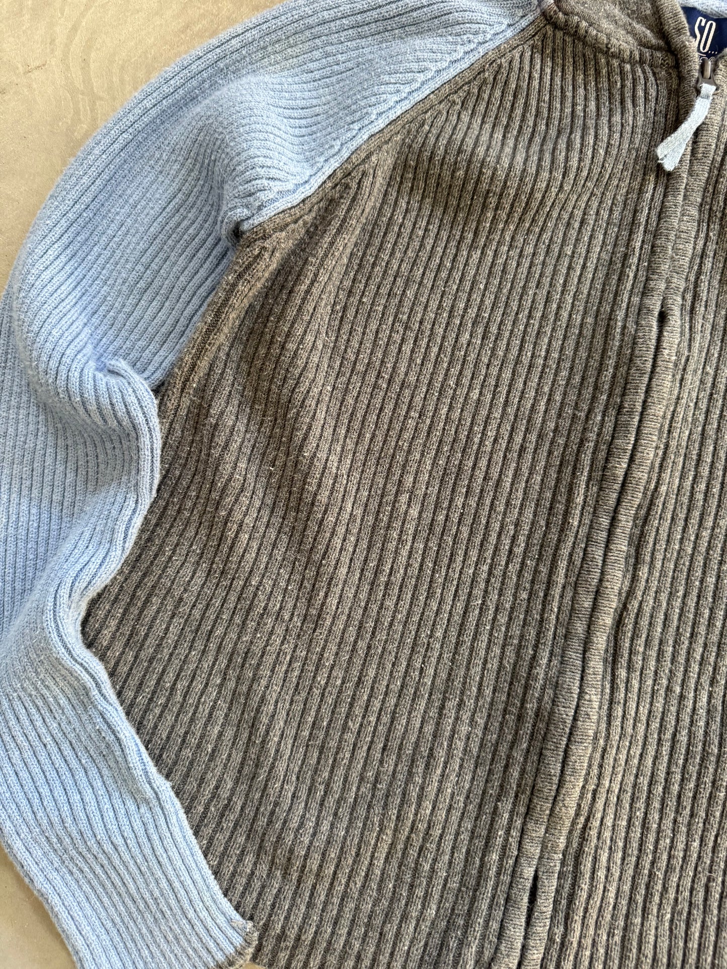 Vintage Women’s Knit Zip Up Hoodie - L