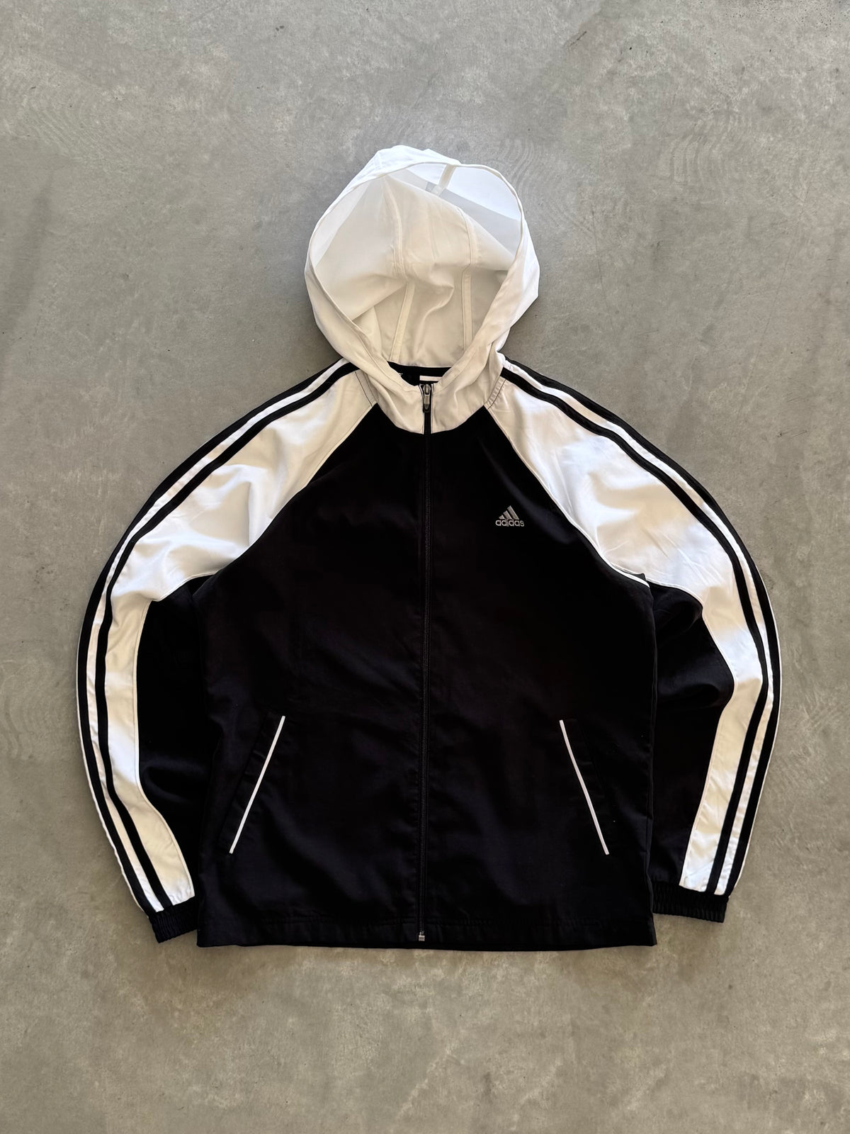 Vintage 00s Adidas Windbreaker Jacket - M
