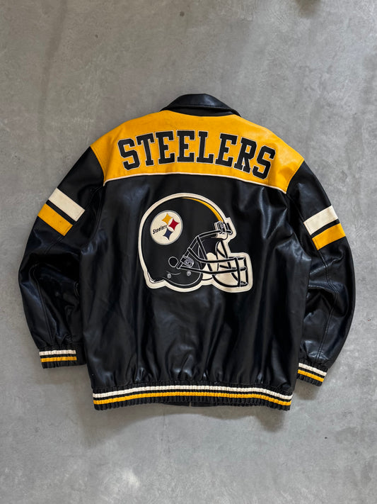 Vintage Pittsburgh Steelers Leather Jacket - XXL