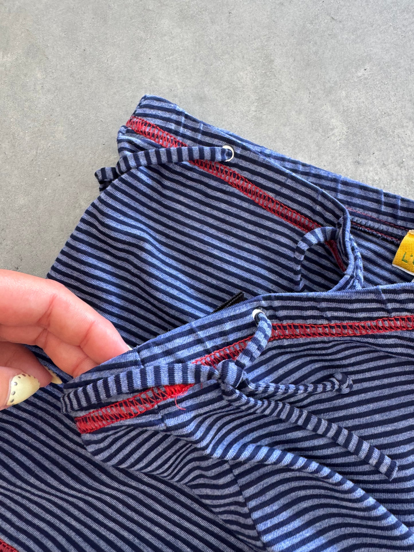 Vintage Striped Mini Shorts - M