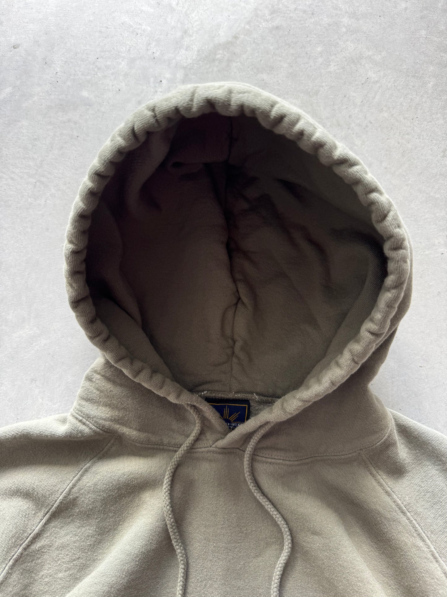 Vintage Further Out Olive Green Hoodie - L