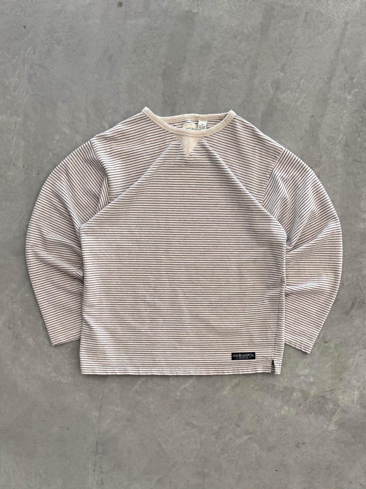 Vintage Striped Long Sleeve Tee - M