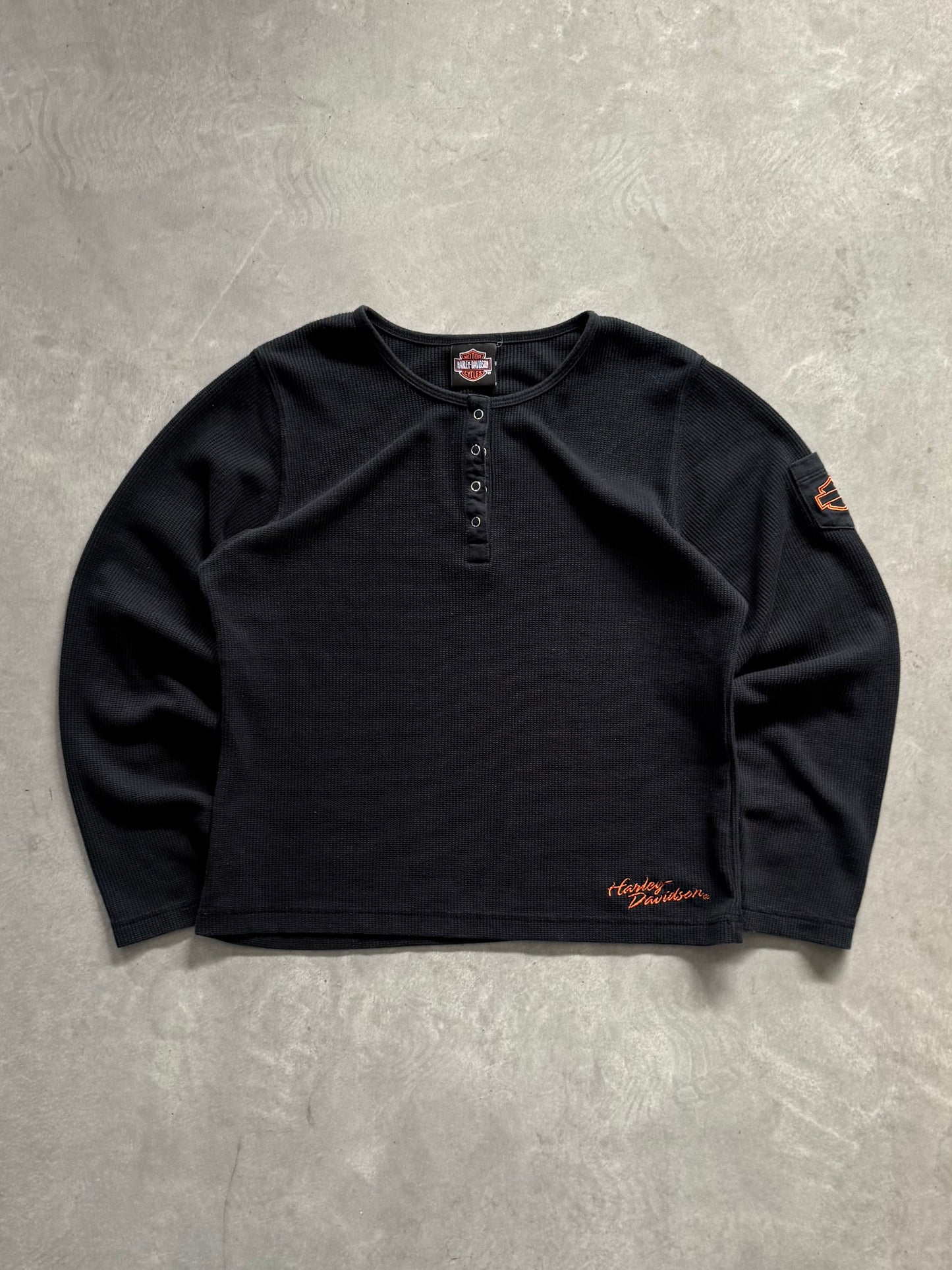 Vintage Harley Davidson Women’s Waffle Knit - XL