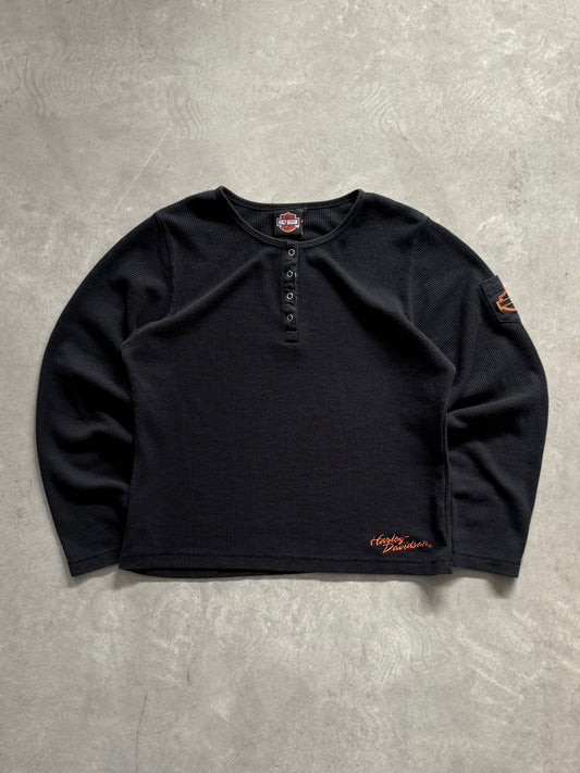 Vintage Harley Davidson Women’s Waffle Knit - XL