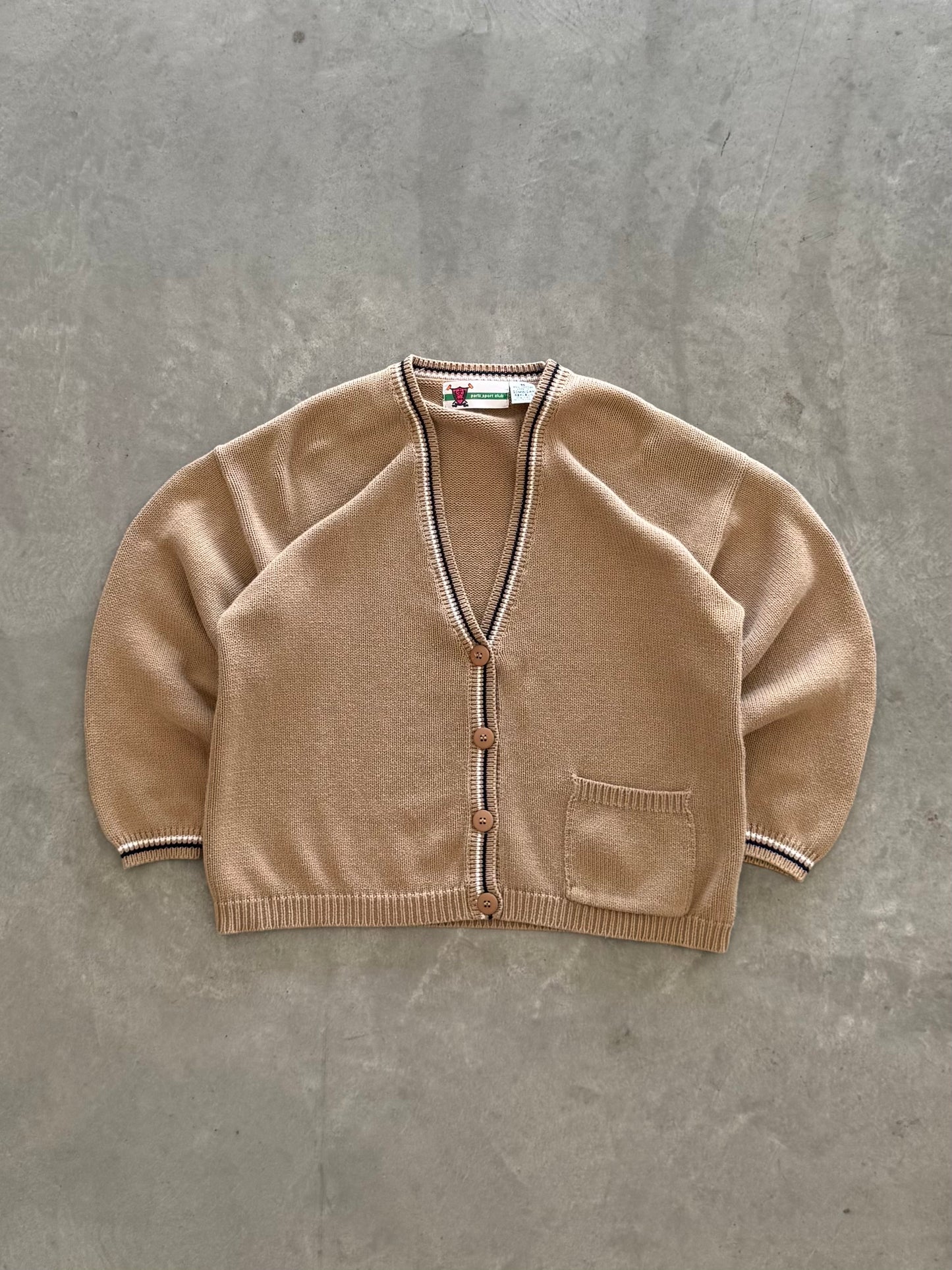 Vintage 90s Paris Sports Club Cardigan - M