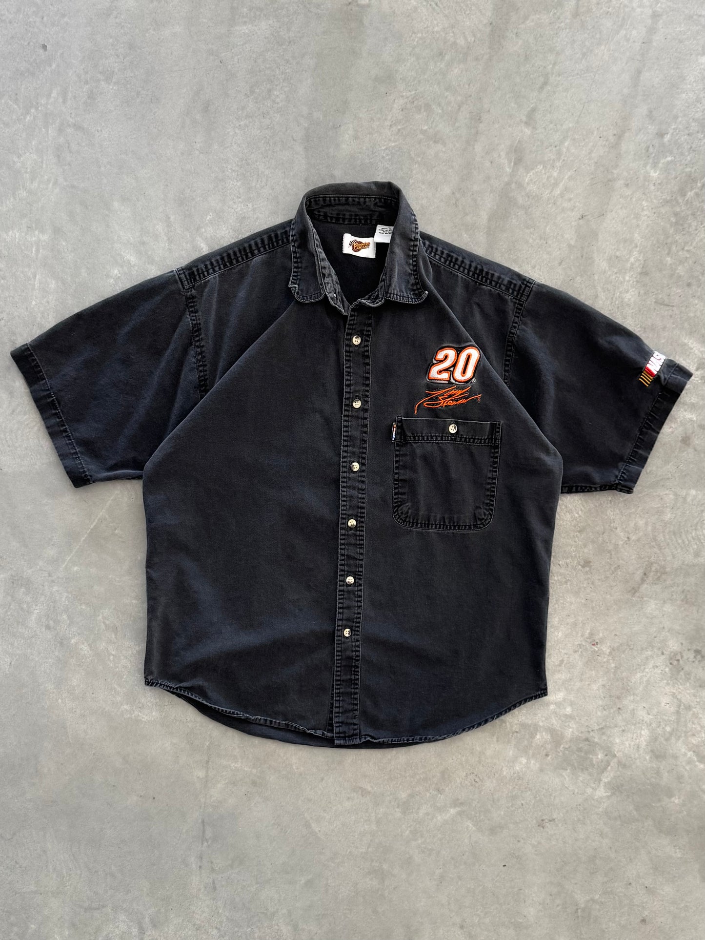 Vintage Nascar Denim Polo - L