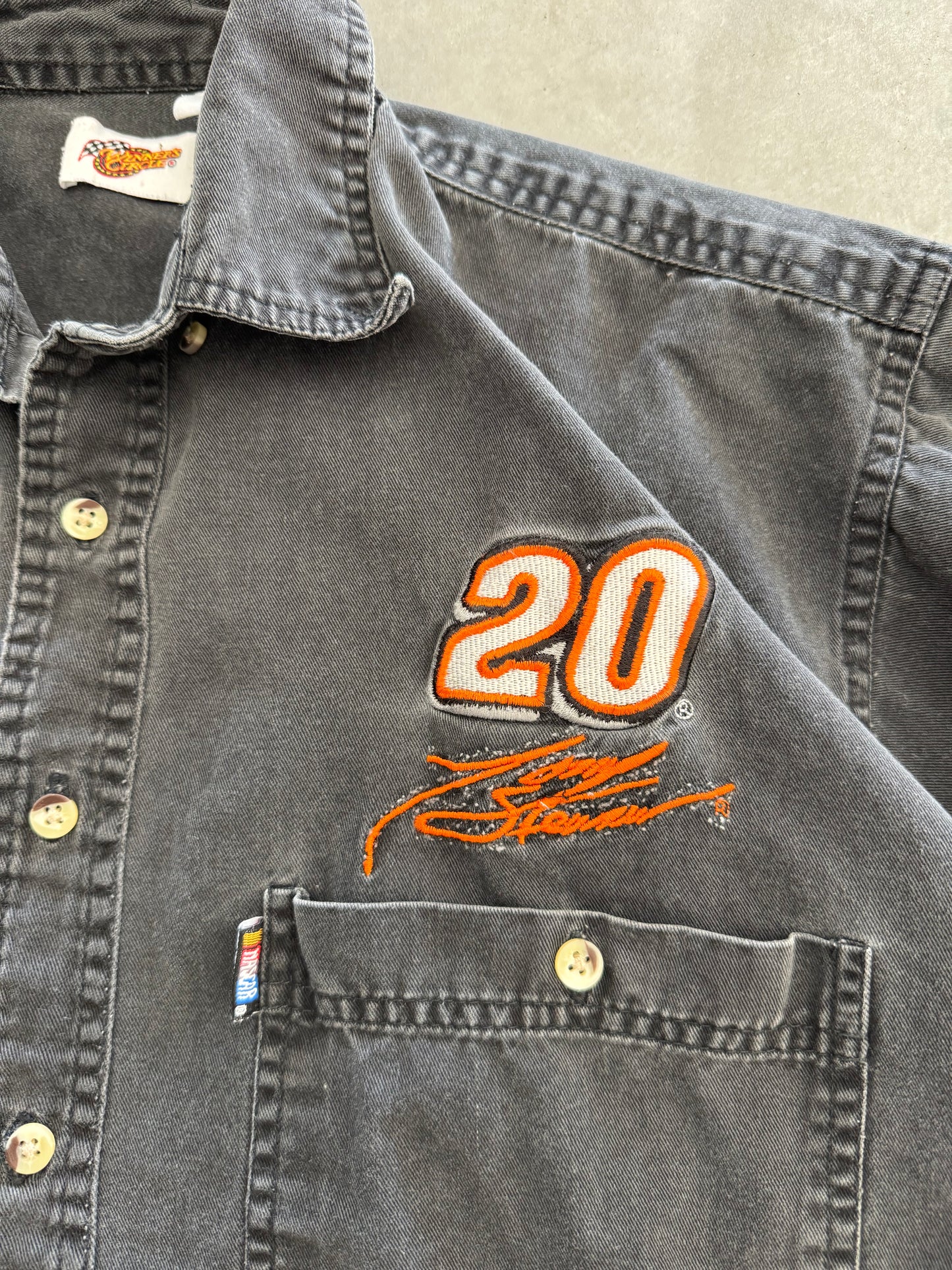 Vintage Nascar Denim Polo - L