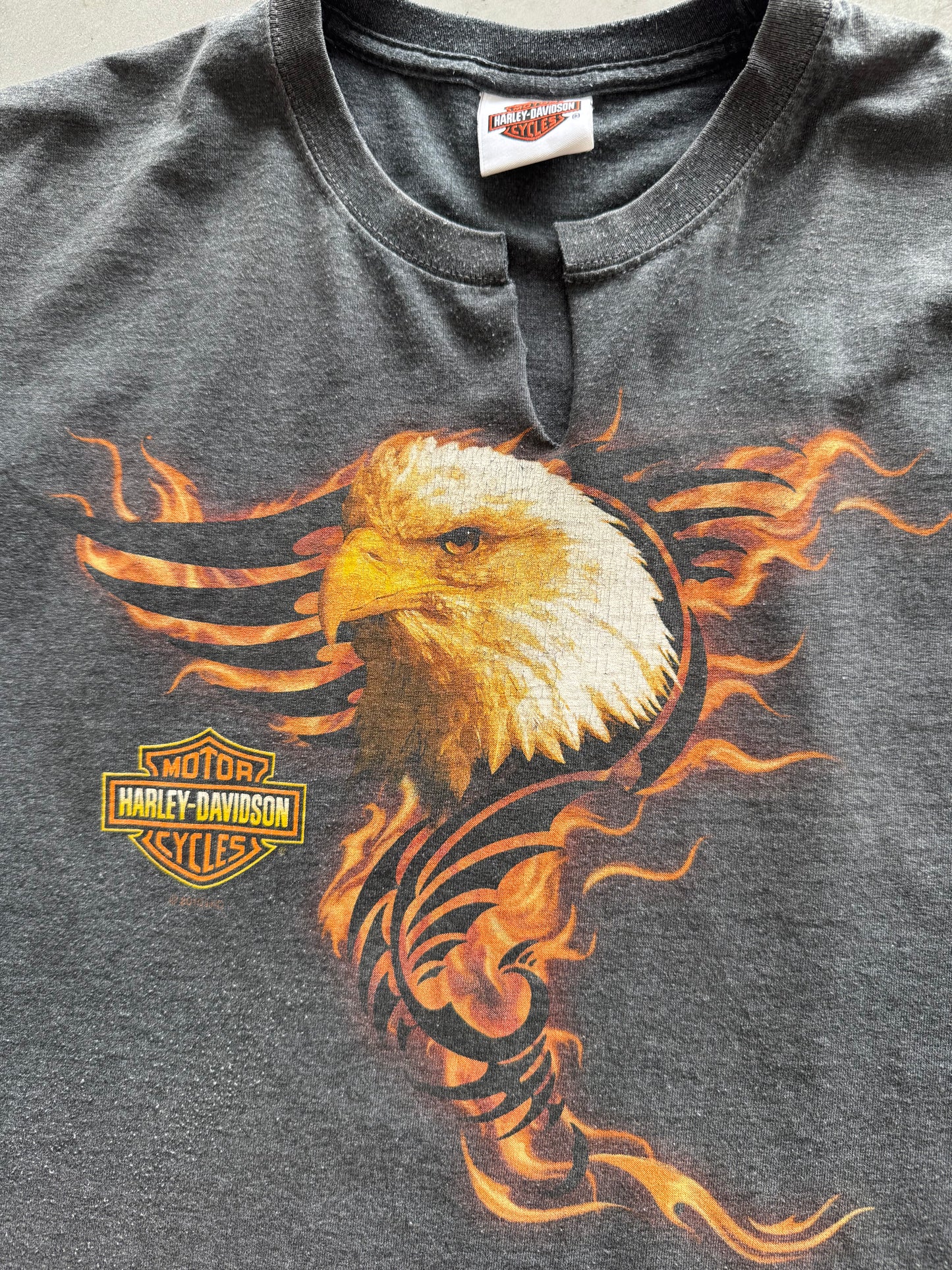Harley Davidson 2009 Flame Cuttoff Tee - XL
