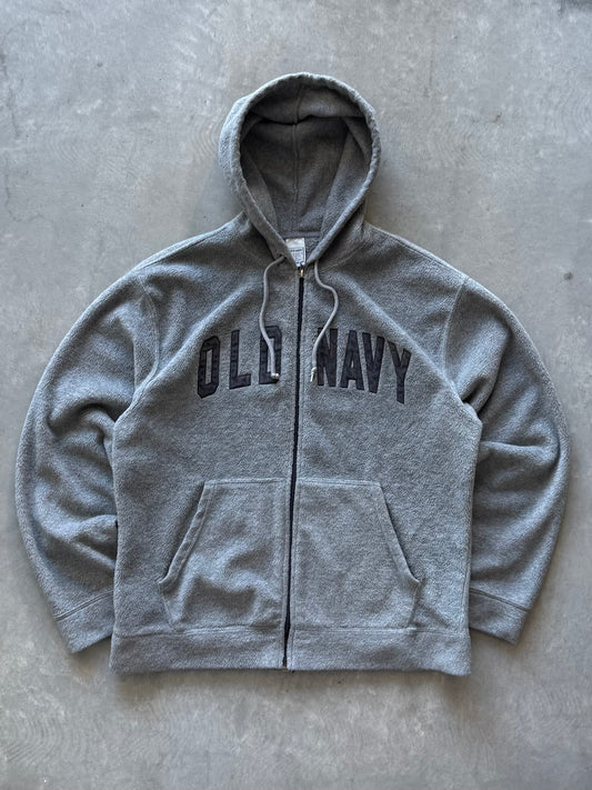 Vintage Old Navy Fleece Zip Up Hoodie - L