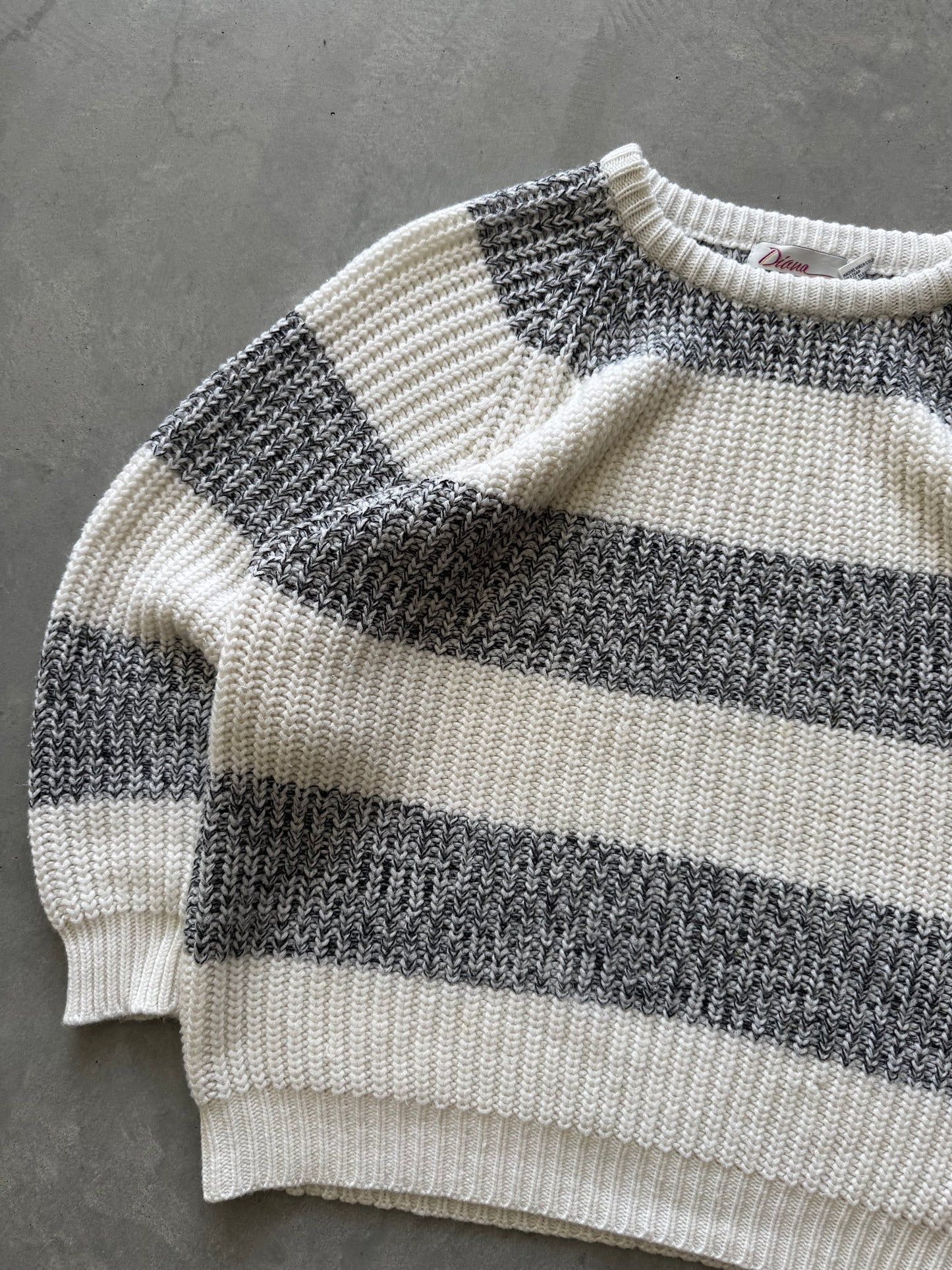 Vintage Striped Sweater - XL