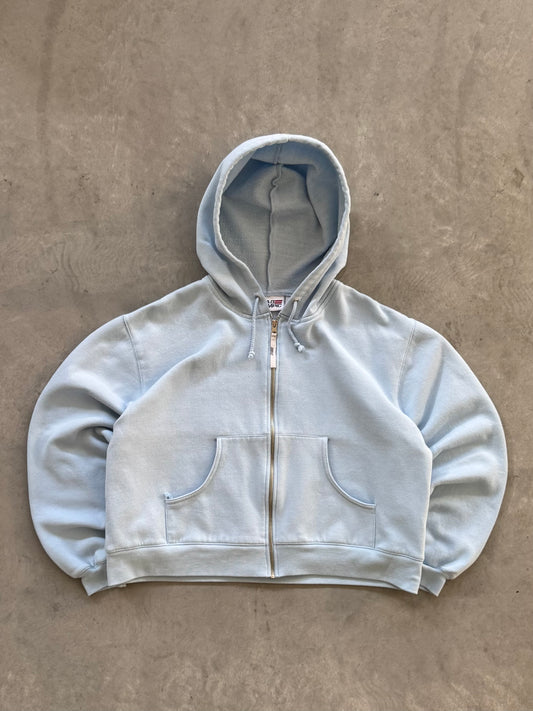 Vintage USA Olympics Cropped Zip Up Hoodie - XL