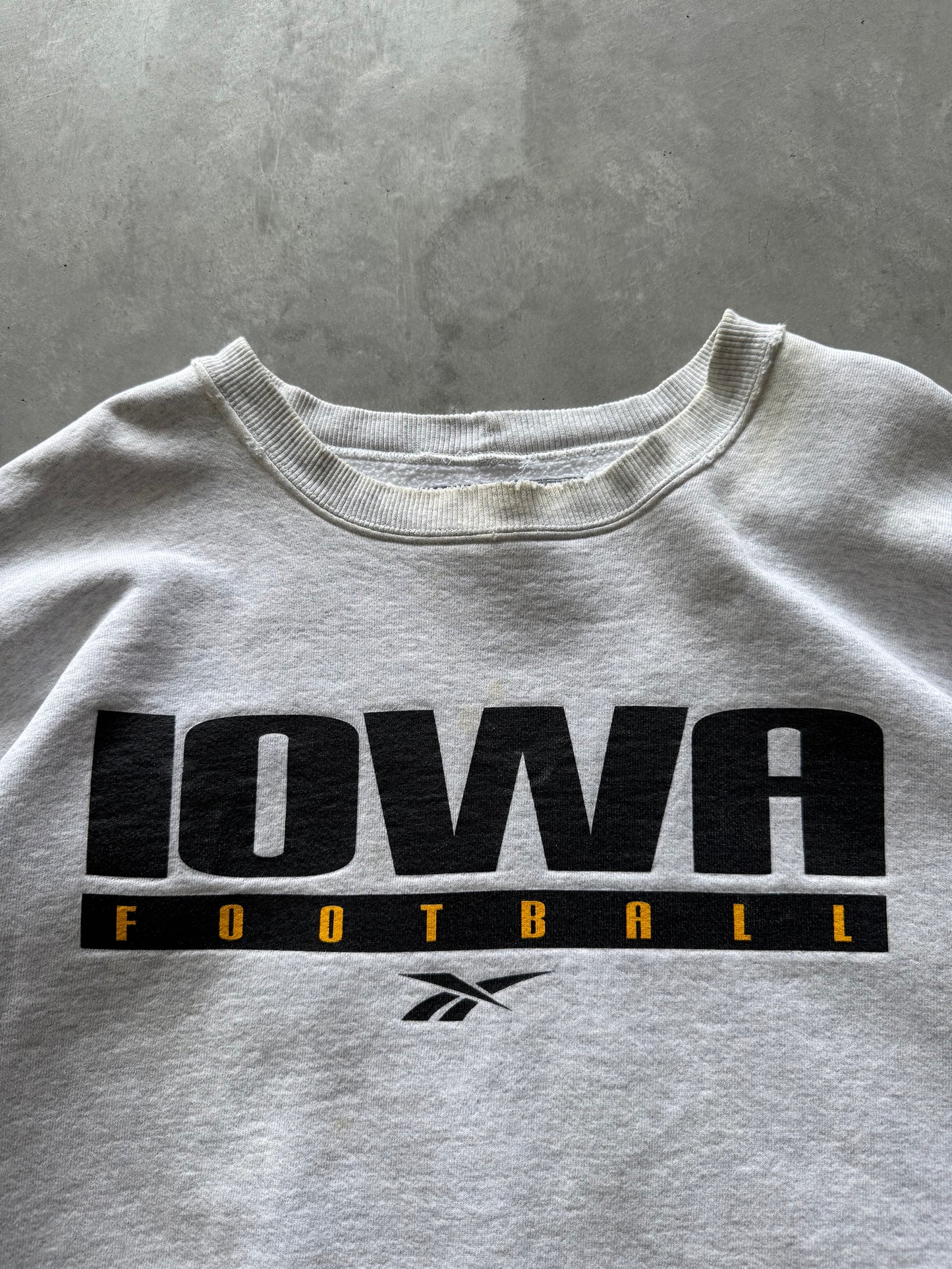 Vintage 90s Iowa Hawkeyes Reebok Sweatshirt - XXL