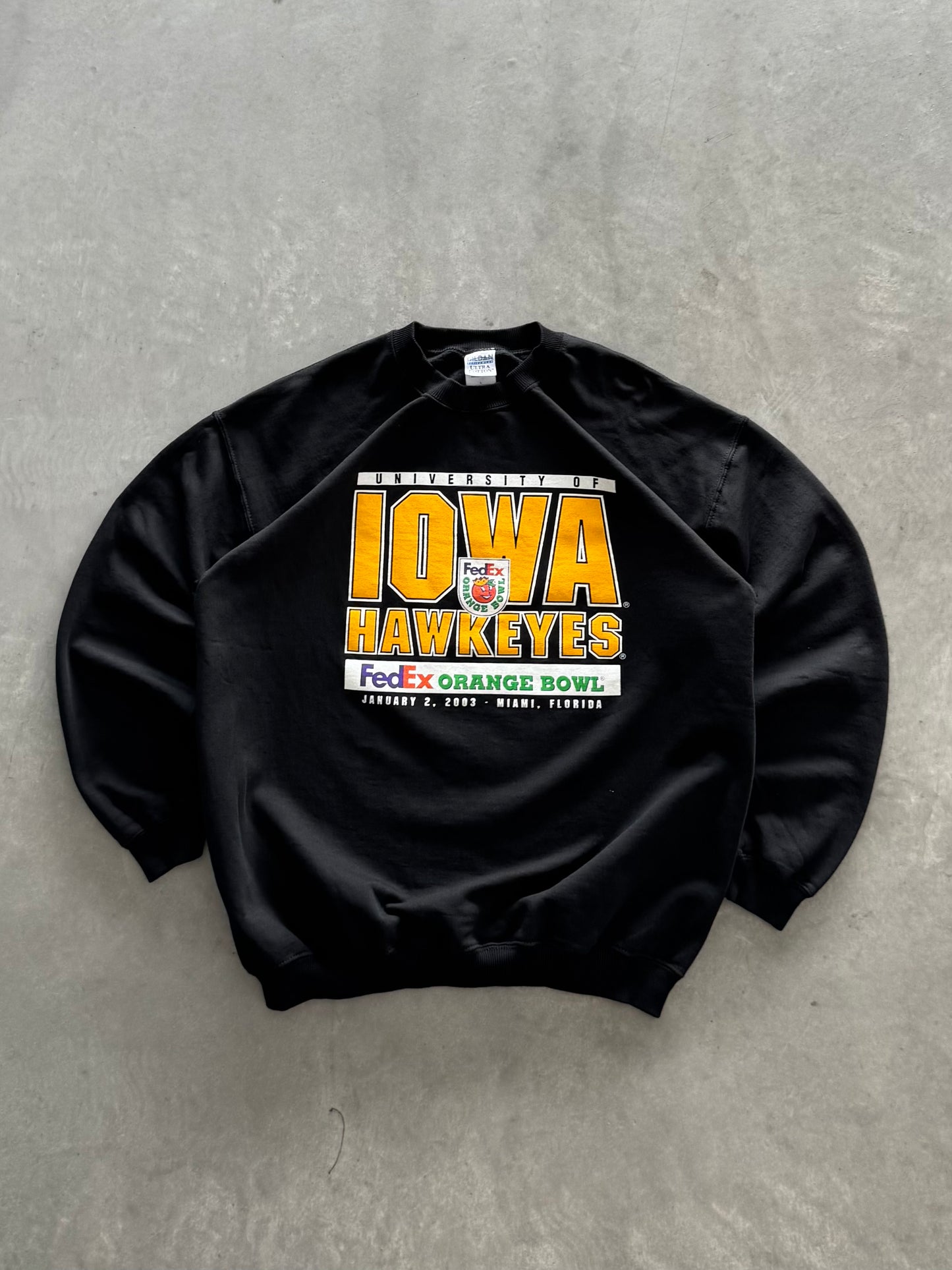 Vintage 00s Iowa Hawkeyes Bowl Game Sweatshirt - L