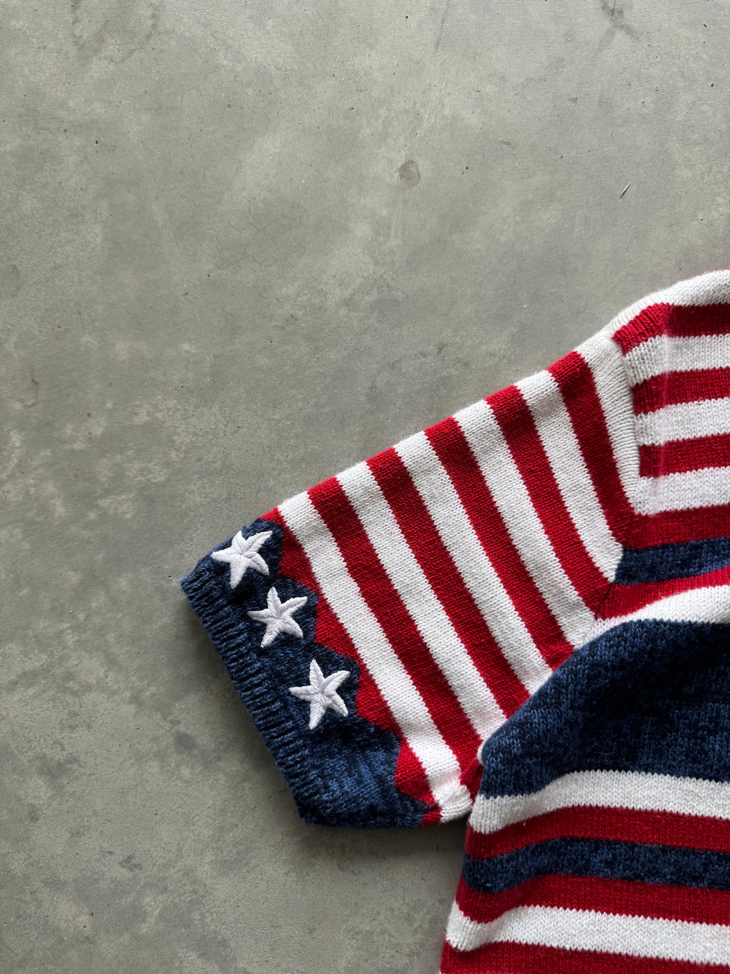 Vintage 4th of July Knit Cardigan - L