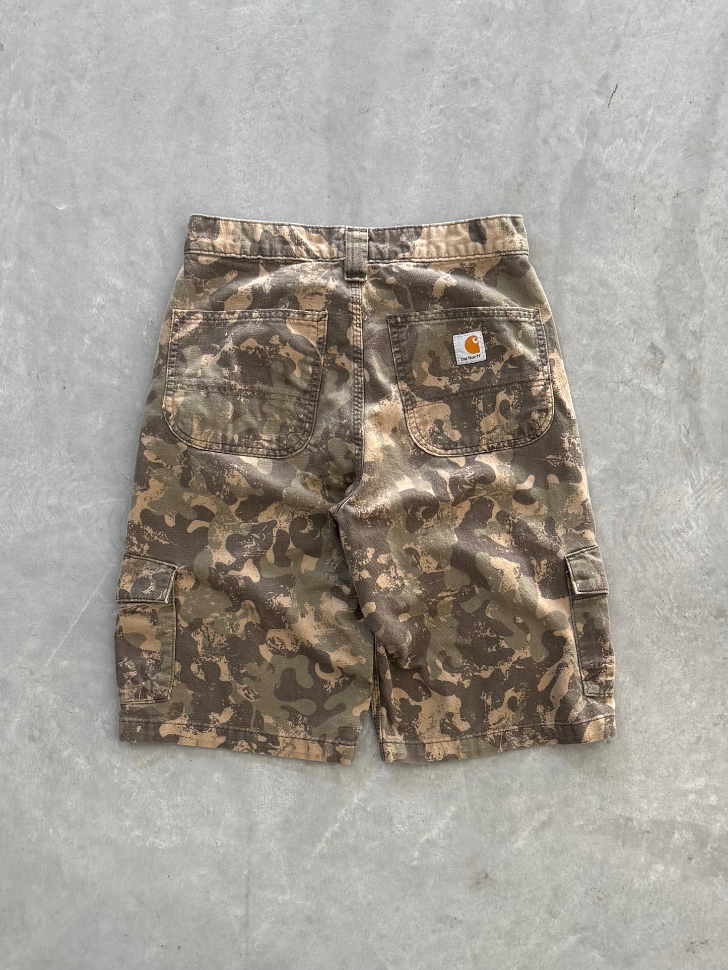 Carhartt Duck Print Cargo Shorts - 28x11.5