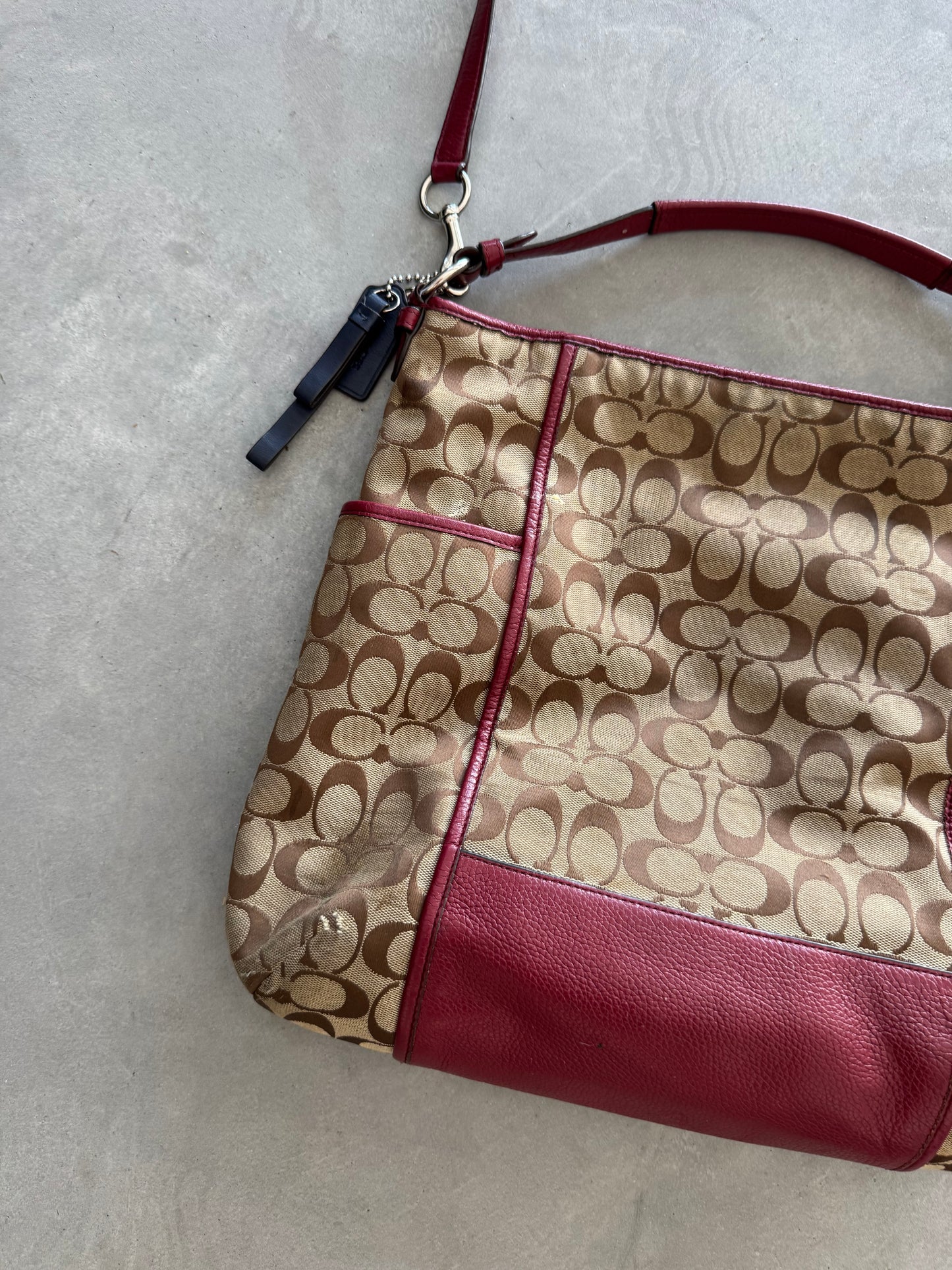 Vintage Coach Park Signature Hobo Bag