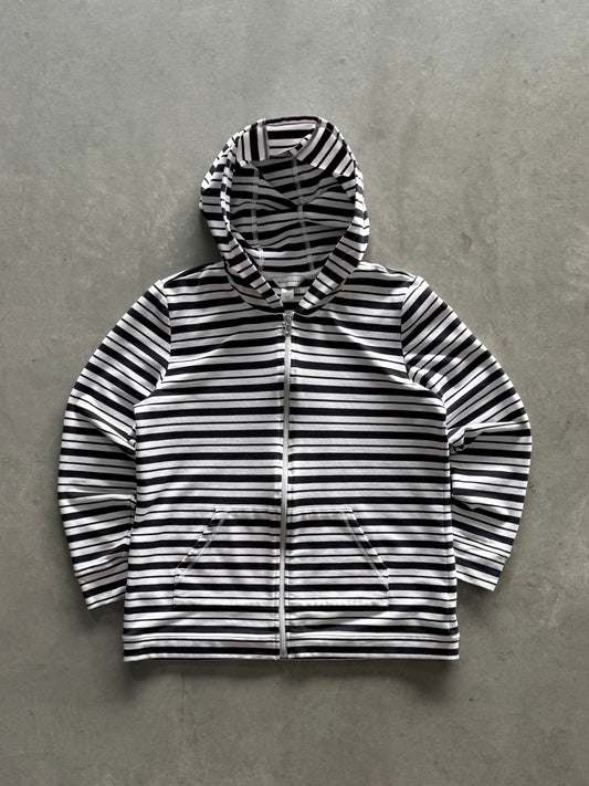 Vintage Christopher & Banks Striped Hooded Zip Up - L