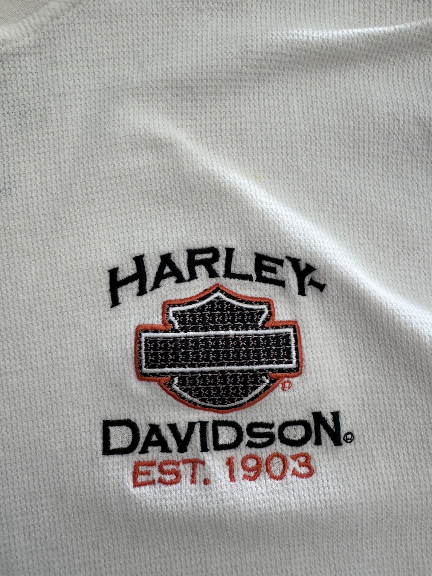 Harley Davidson Waffle Knit Long Sleeve - XL