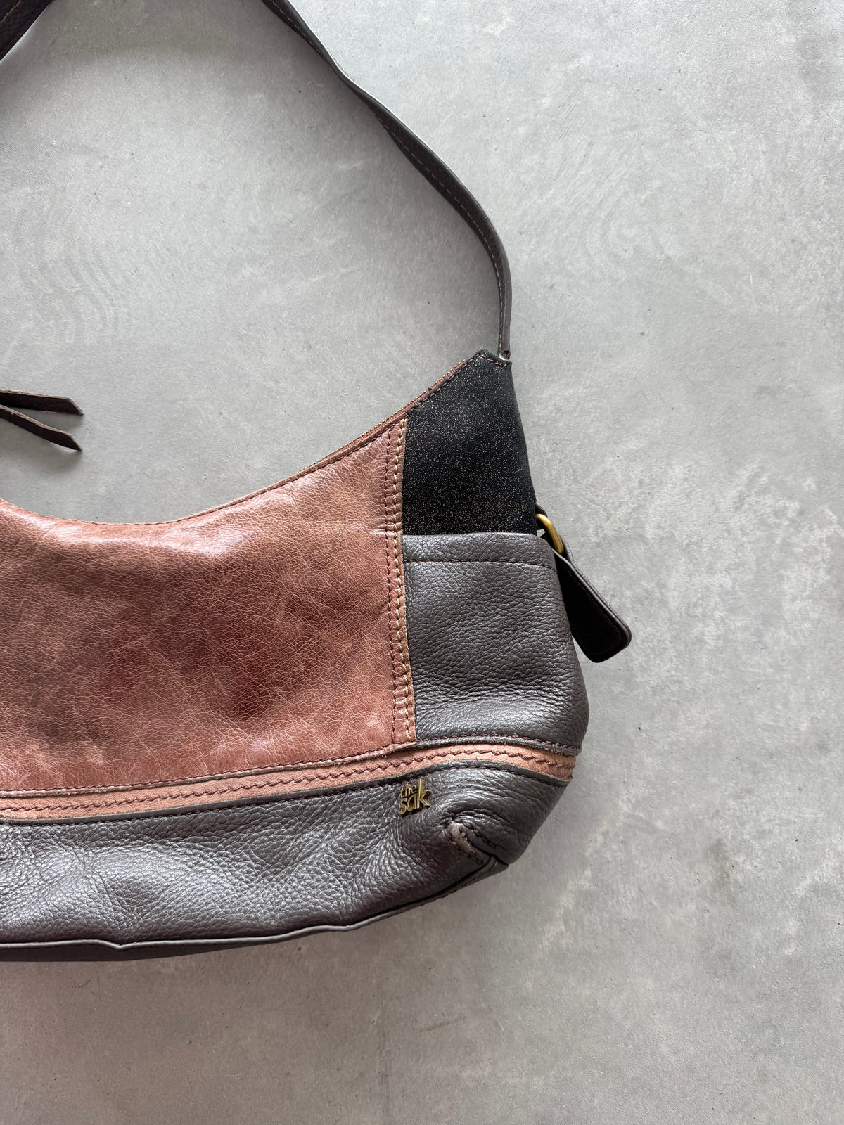 Vintage The Sak Leather Patchwork Purse