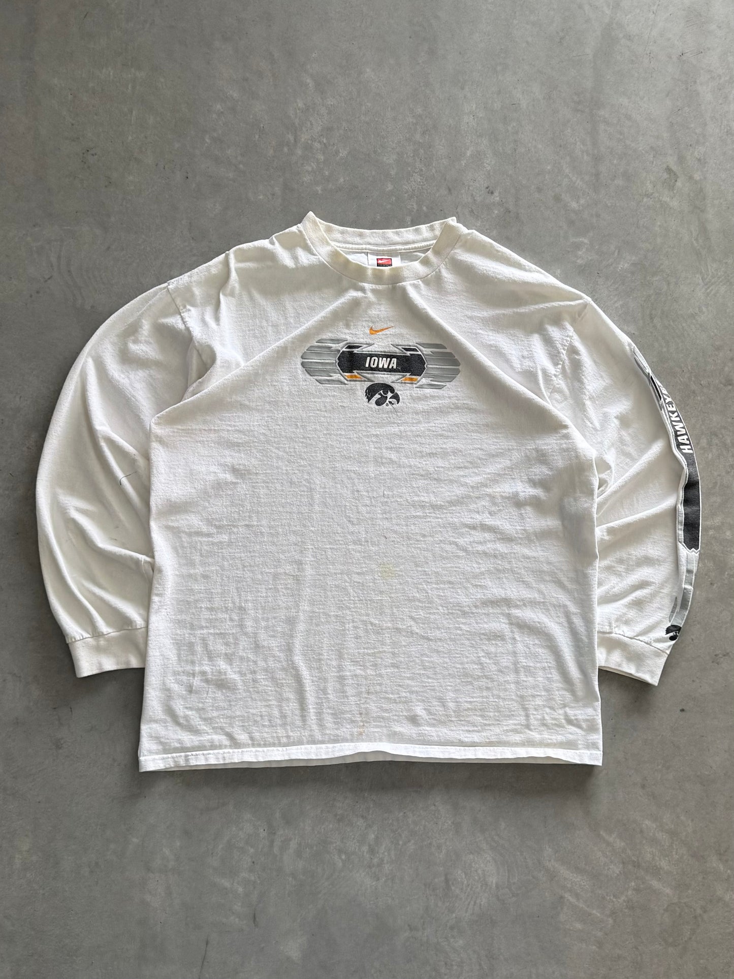 Vintage 90s Nike Iowa Hawkeyes Long Sleeve - XL