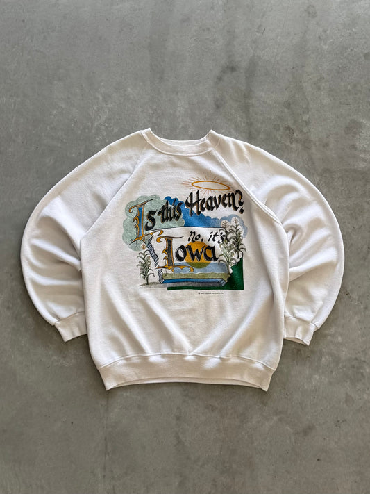 Vintage 1980s Is This Heaven No It’s Iowa Sweatshirt - M