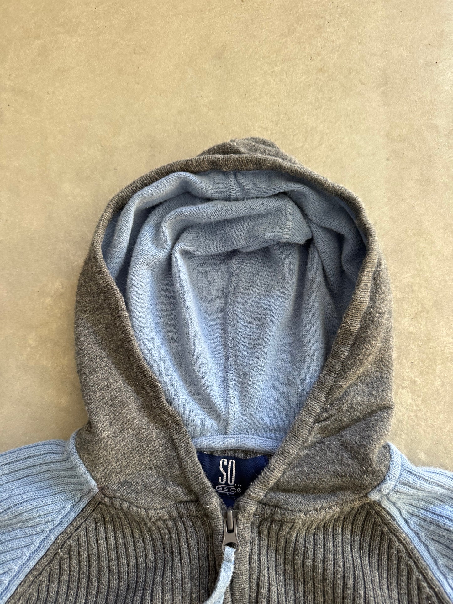 Vintage Women’s Knit Zip Up Hoodie - L