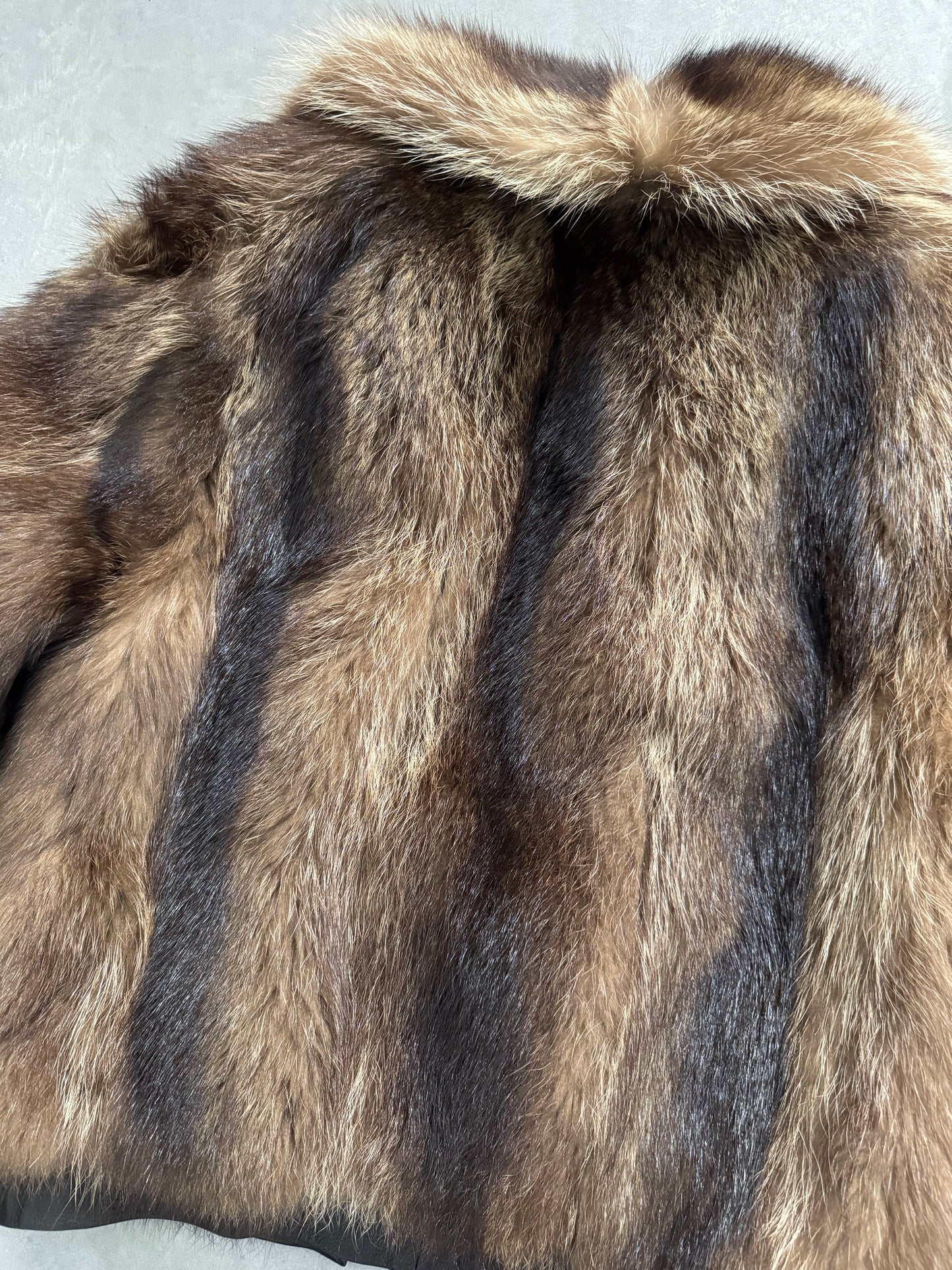 Vintage Real Fur Coat - L