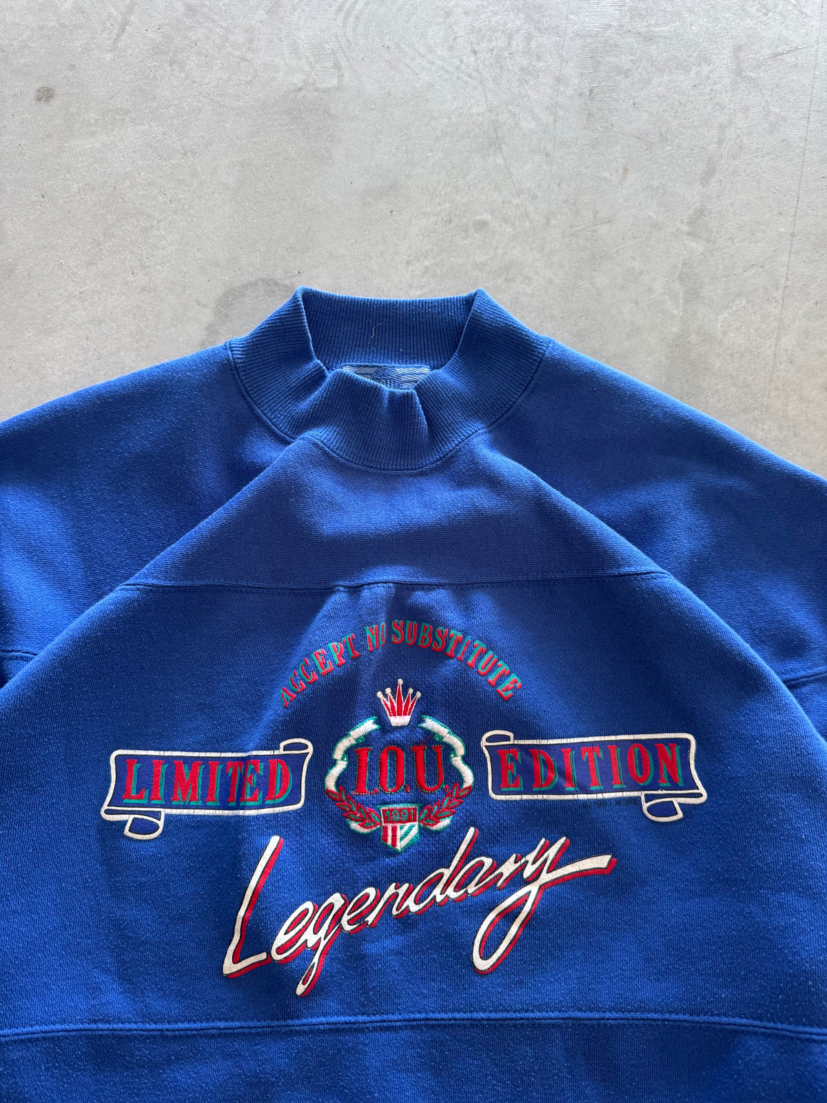 Vintage 90s Mockneck Sweatshirt - L