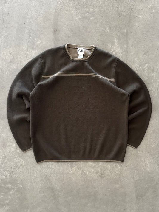 Vintage Olive Green Long Sleeve - L
