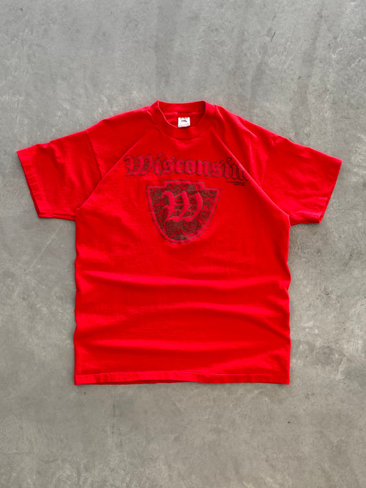 Vintage 90s Wisconsin Badgers Tee - XL