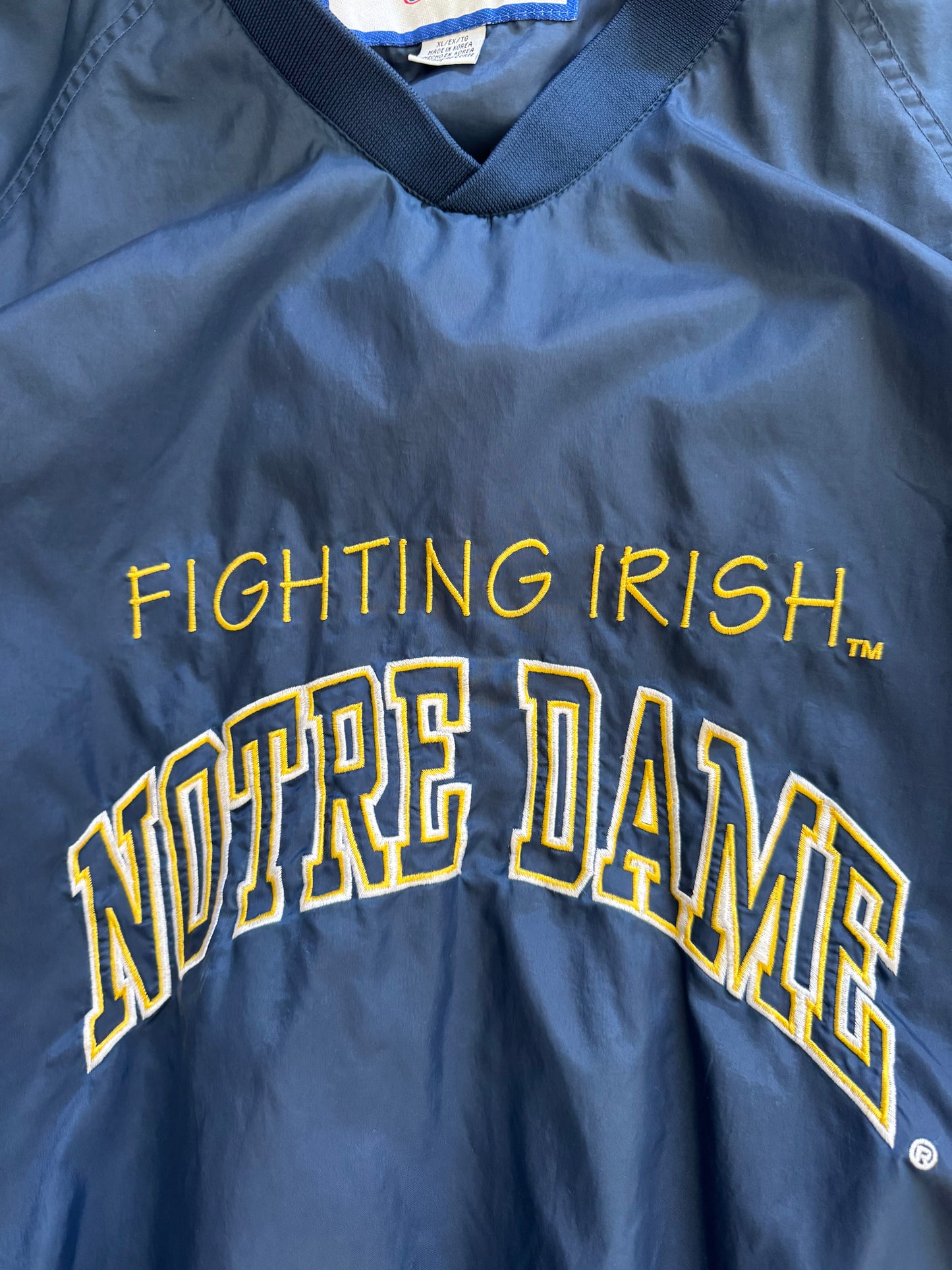 Vintage 90s Notre Dame Windbreaker - XL
